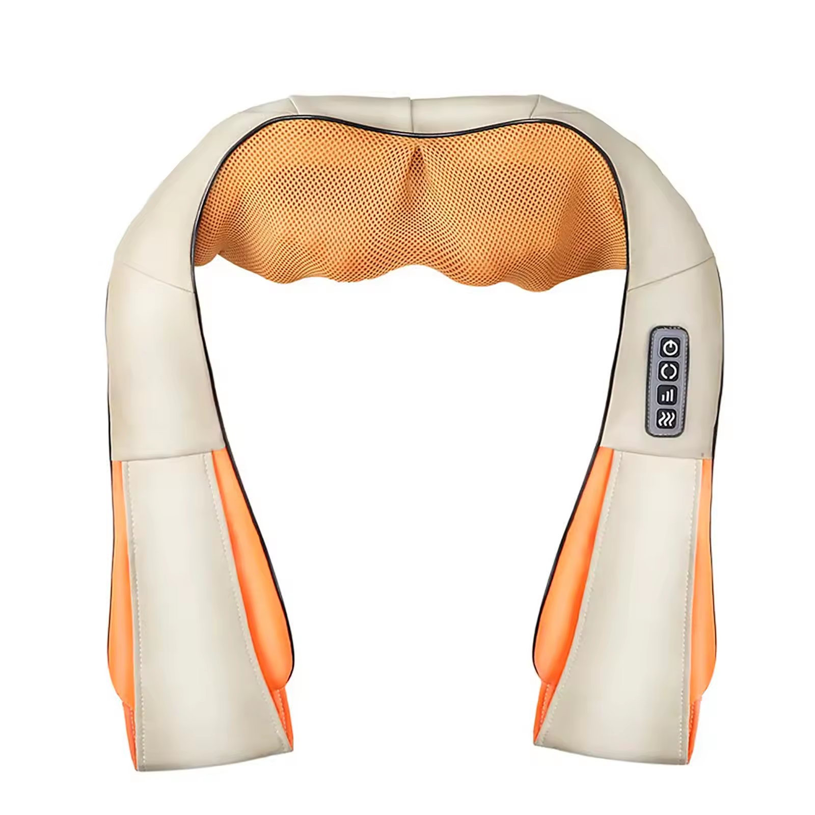 Masajeador eléctrico Shiatsu con forma de U para espalda, cuello y hombros, masaje caliente por infrarrojos, para casa,desde envio España