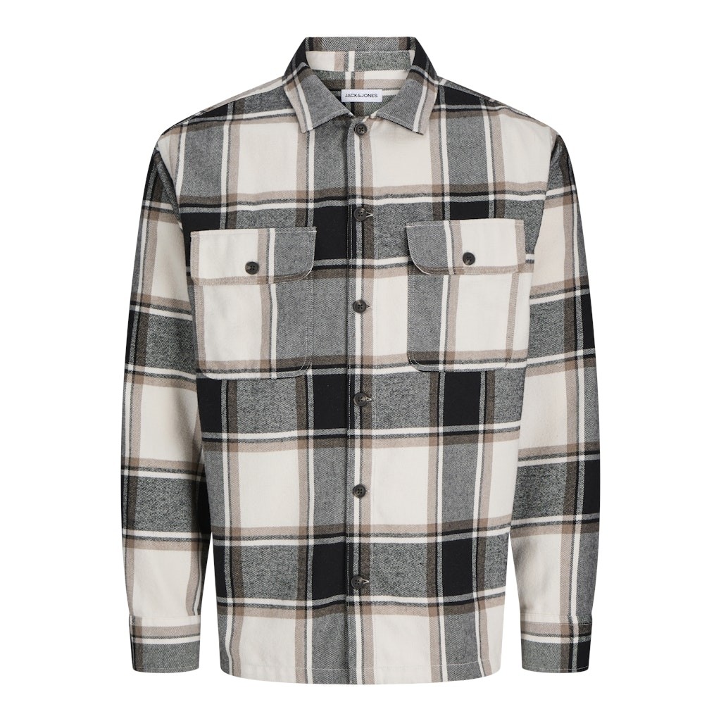 Jack & Jones Camisa Hombre JJECHARGE OVERSHIRT LS NOOS