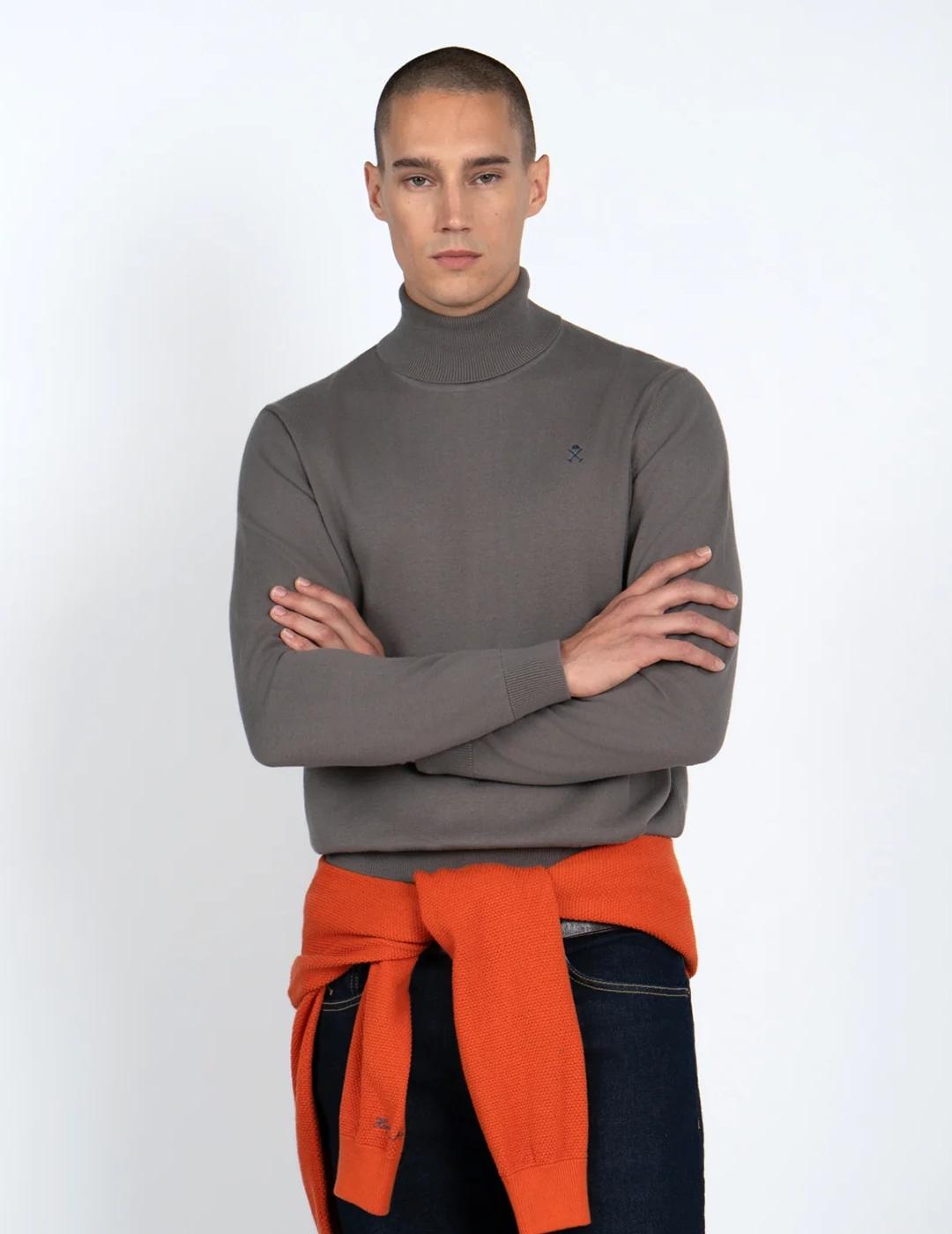 HARPER JERSEY CUELLO GRIS CUFF
