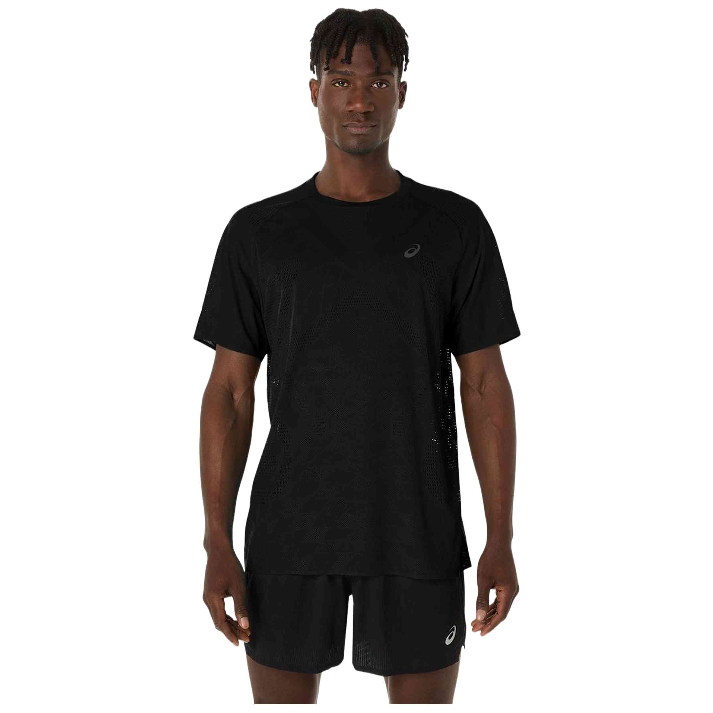 Camiseta De Manga Corta Asics modelo 2011D286-001 para Hombre en color Negro