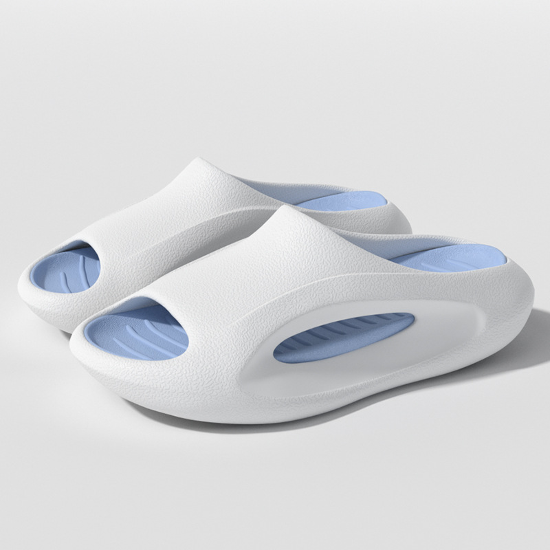 CA Pantuflas de tiburón para niños de segunda generación, con dibujos animados para niños y niñas, suela gruesa para interiores, fondo suave y antideslizante.