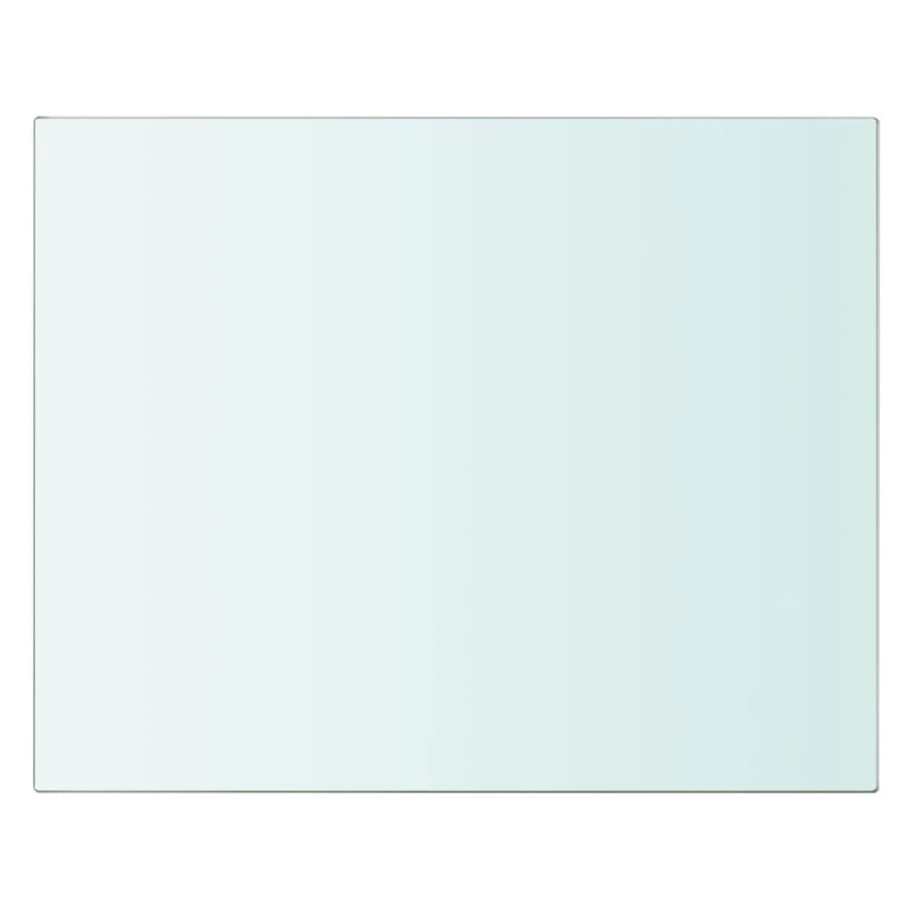 vidaXL Estantes panel de vidrio transparente 20x25 cm Juego de 1 o 2 Mueble Almacenaje Estantería para Oficina, Estudio, Dormitorio Estantería/Librería/ mueble de Almacenamiento