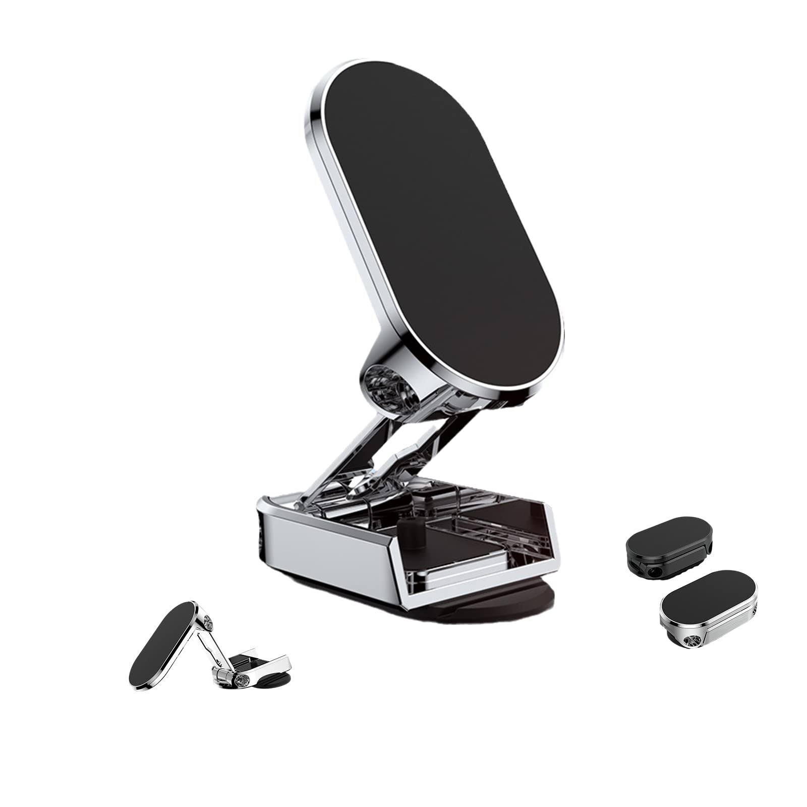 Euroxanty - Soporte Magnético de Teléfono para Automóvil 2Colores, Actualización de Metal, Imanes para Teléfono, Doble Rotación de 360°