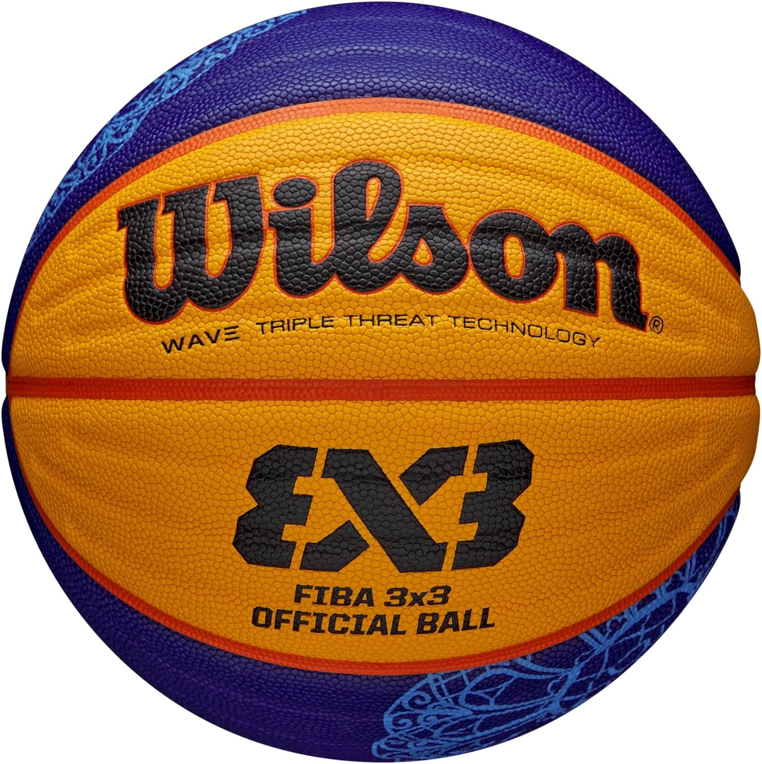 Wilson - Balón de Baloncesto Oficial FIBA 3X3 Paris Retail 2024, Color Amarillo, Talla 6
