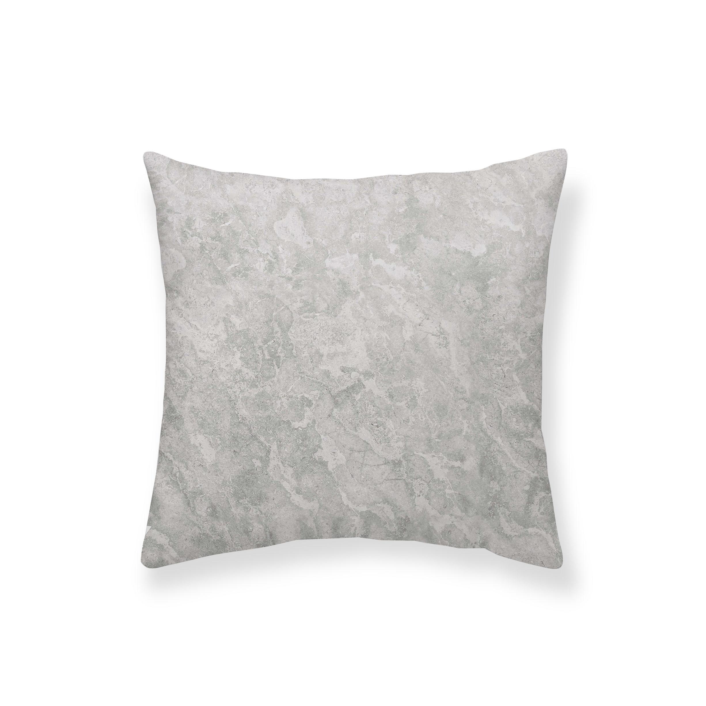 NORDIC HOME Pack 2 Fundas de Cojín Decorativas Mármol Gris