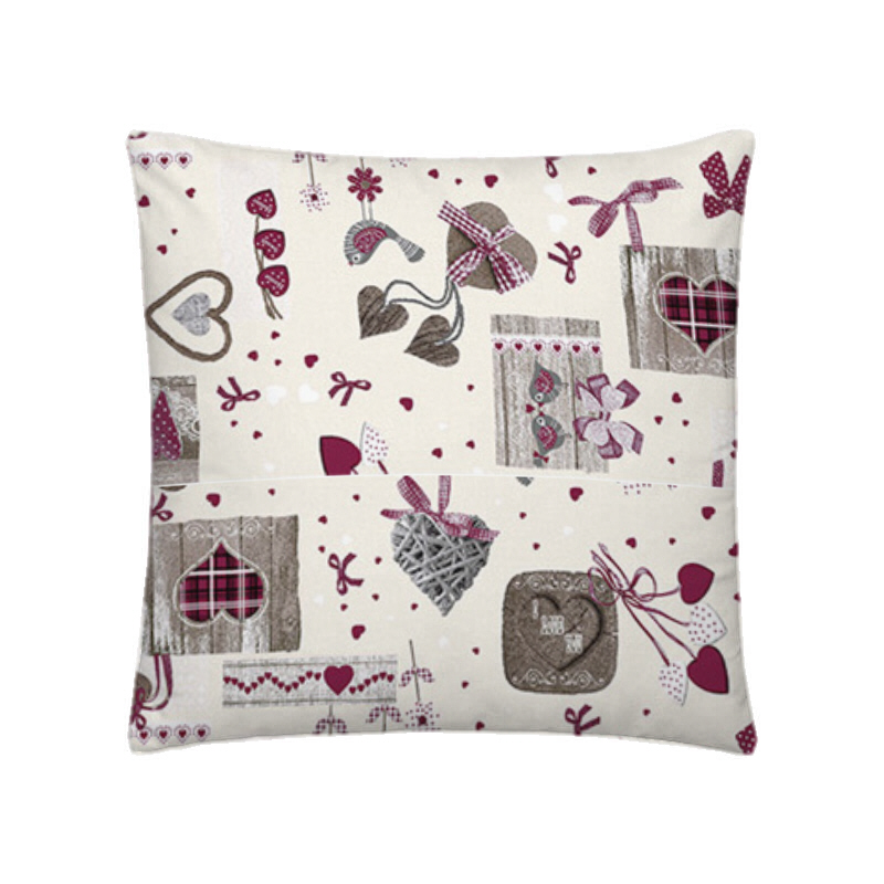 SABANALIA - Cuadrante decorativo modelo Love - medida 50 x 50 - Tejido Loneta 180 grs/m².