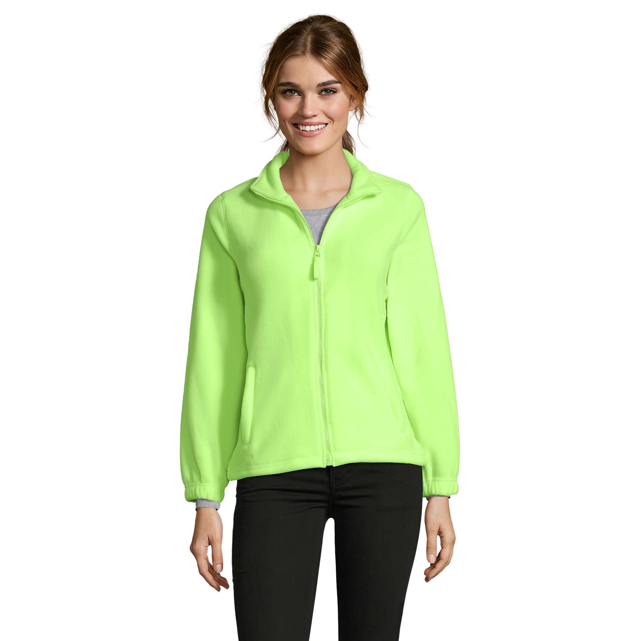 SOL'S - Chaqueta polar North mujer 300 g/m² corte entallado con tratamiento anti-pilling bolsillos seguros y cuello alto forrado