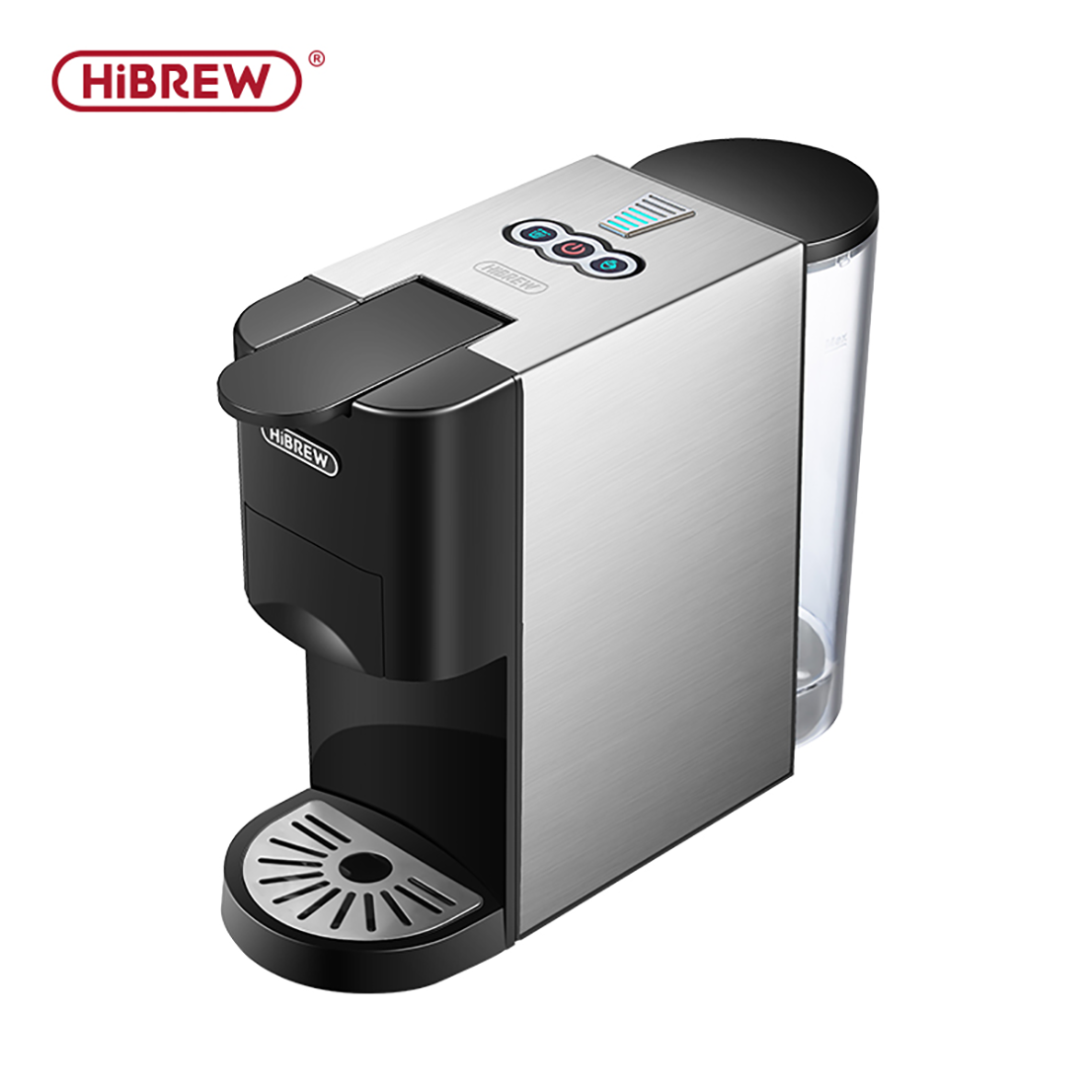 HiBREW H3D, Coffee Machine,Compatible with multiple capsules,Cold/Hot mode,20 bar High Pressure Extraction,800ml water tank,Dry burn protection,7 Water Levels
