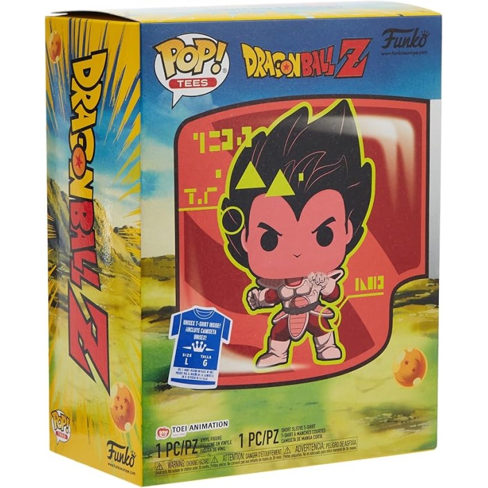 Figura Funko Pop! Dragon Ball Z Vegeta + Camiseta Modelo 43065 -  Original - Figuras Miniaturas Coleccionables Para Exhibición - Idea De Regalo - Mercancía Oficial - Juguetes Para Niños - Fans