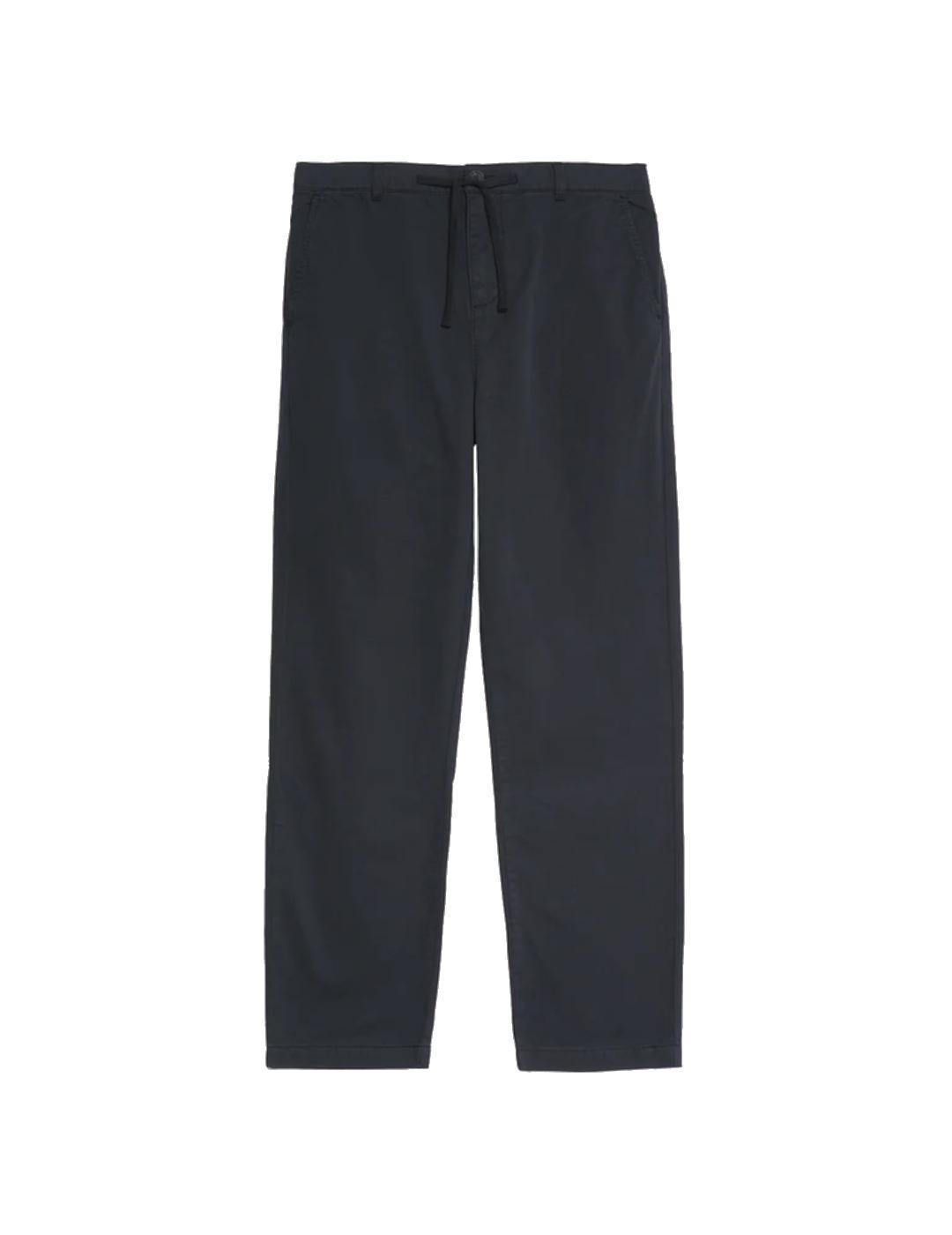 LYLE&SCOTT CHINO NEGRO TAPERED DRAWSTRING