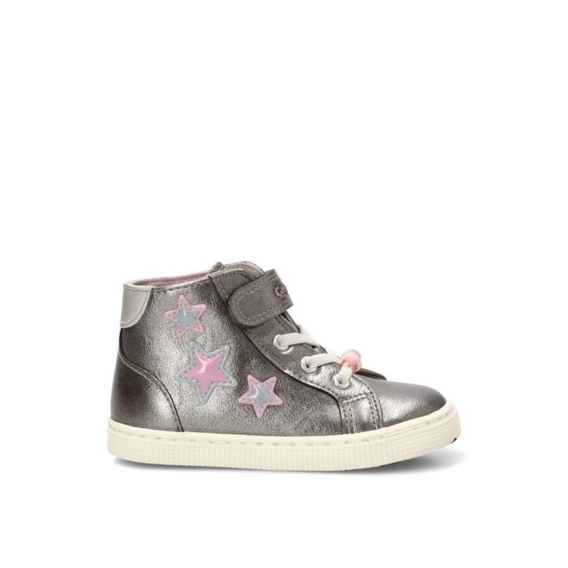 Botin Zapatillas Casual Conguitos - Niña - Suela Plana - Modelo Cosh343005 - Color Plomo