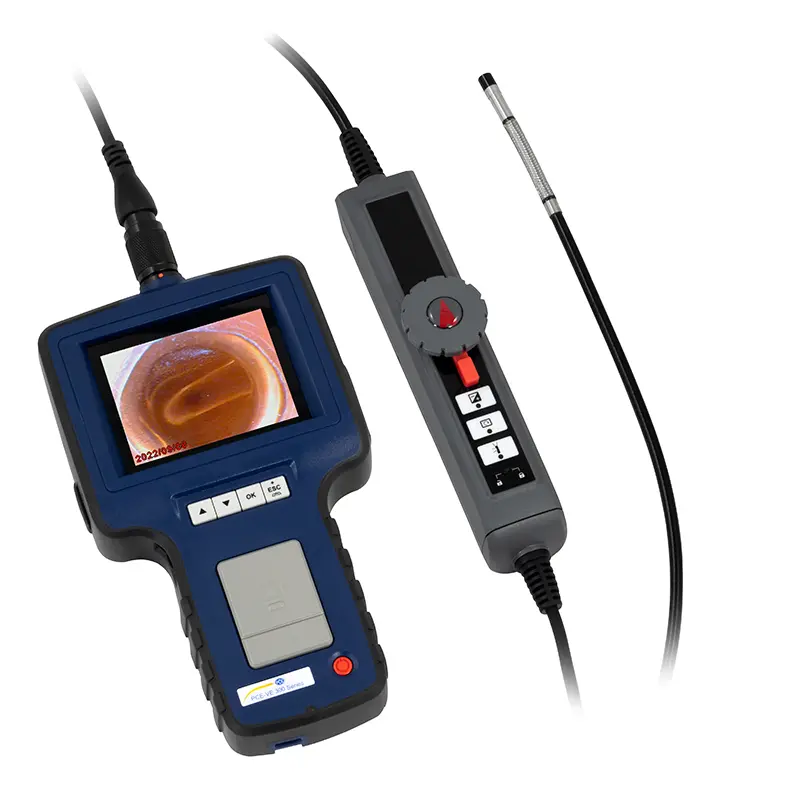 Endoscopio PCE Instruments con Cabezal Direccionable para Industria y Talleres, Tarjeta de Memoria SD, Imagen y Vídeo, Diámetro 6 Mm PCE-VE 350HR