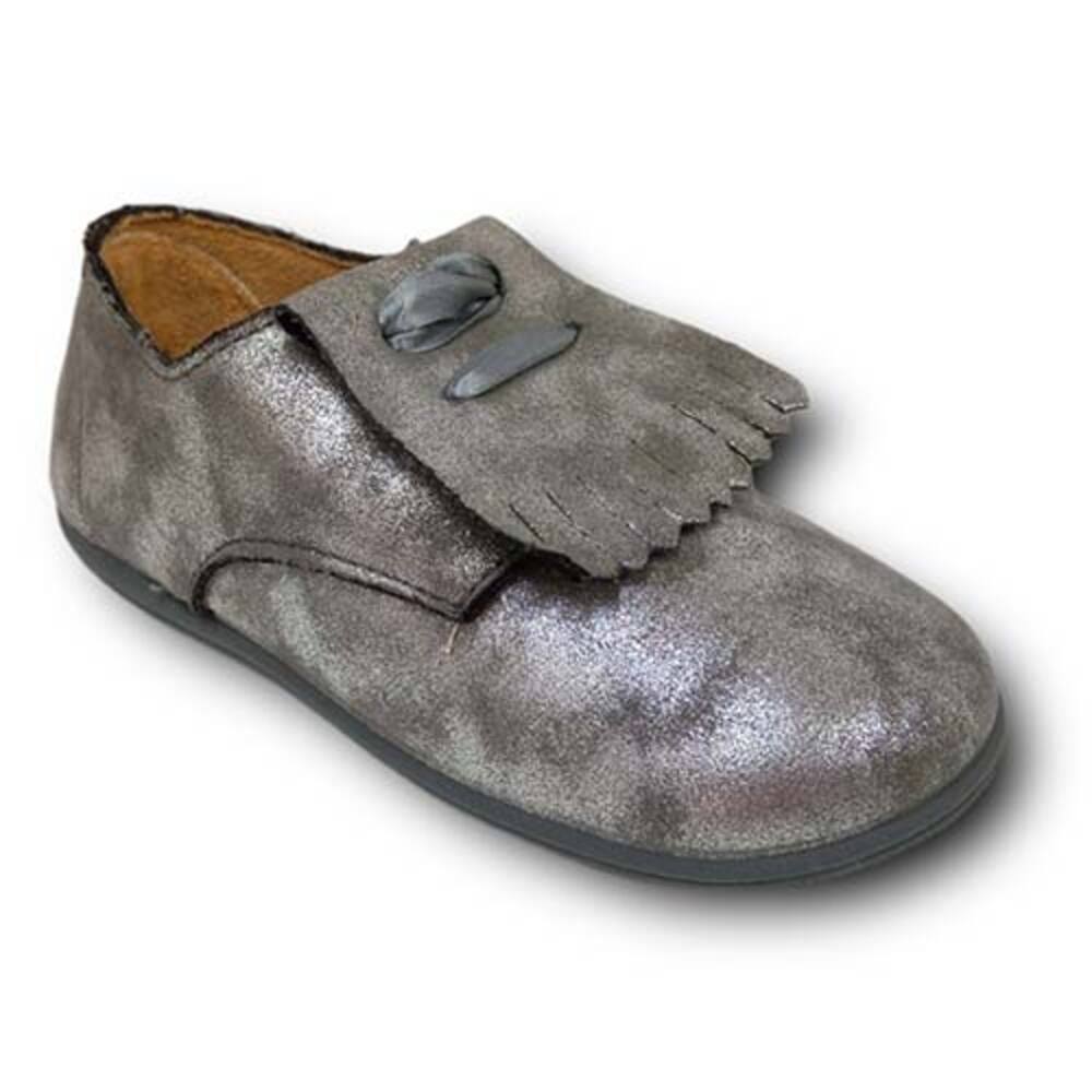 Vulpeques Blucher Zapato Niña 218-CU GRIS calzado niños Respetuoso Vulpeques Winter ROYALE CORDONETS