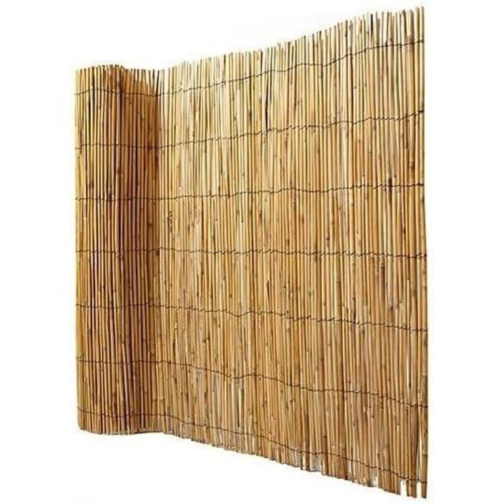 Maxia Market - Valla Natural Cañizo de Bambú Pelado para Jardín: Privacidad y Cerramiento Natural, Fácil Instalación y Resistente a la Intemperie