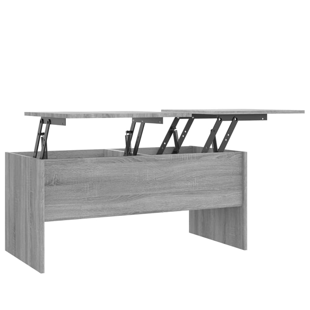 Vidaxl Mesa de Centro Madera Ingeniería 102x50.5x46.5 Cm Blanco