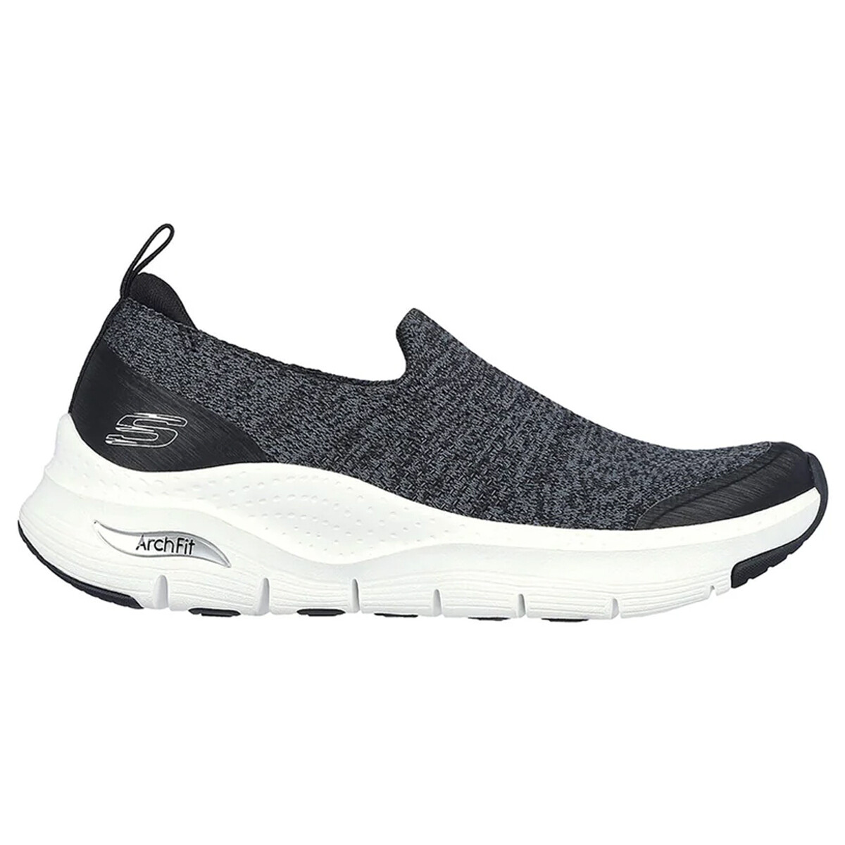 Skechers Arch Fit Quick Start 149563/BLK - Zapatillas para Mujer con Soporte en el Arco Plantar Certificado por Podólogos, Diseño Vegano y Amortiguación Avanzada