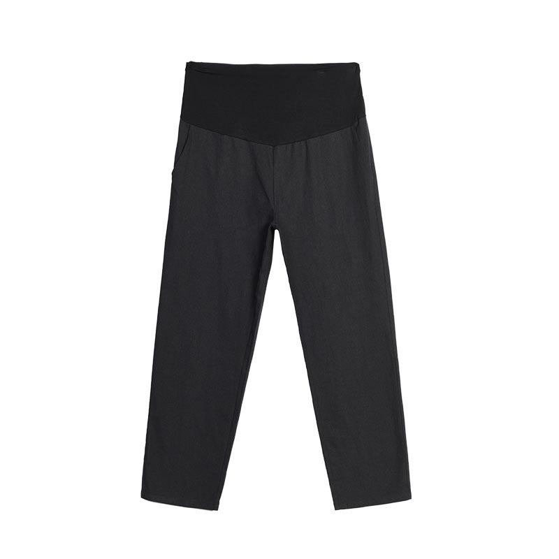 TK Pantalones De Maternidad Para Mujer Primavera Verano Rectos Cómodos Soporte Para Abdomen En Nine Minutes Talla Grande COTTON