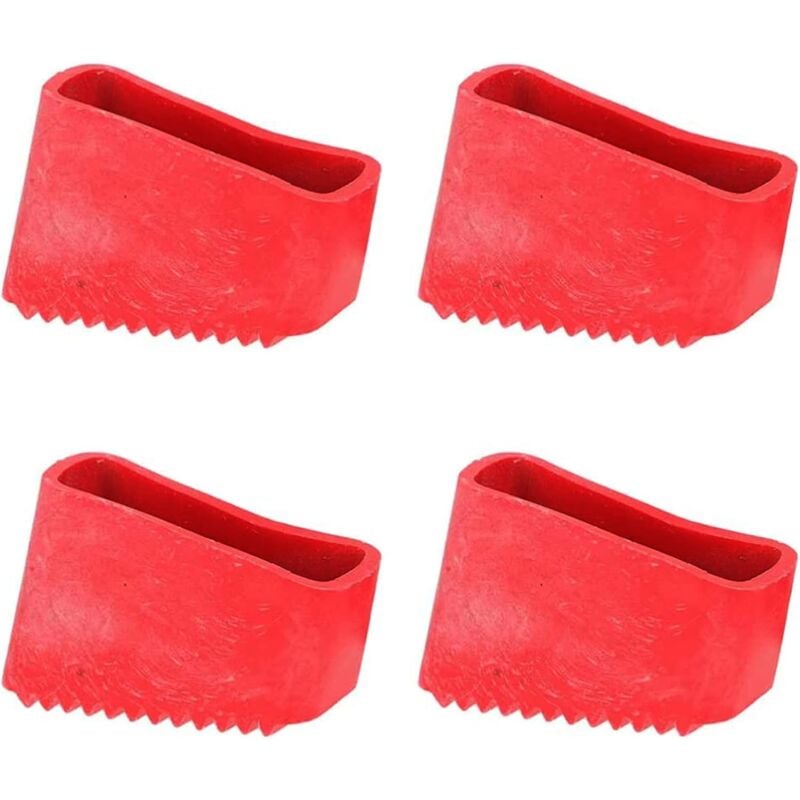 CA 4 protectores de goma para pies de escalera, antideslizantes, almohadilla protectora para escaleras telescópicas.