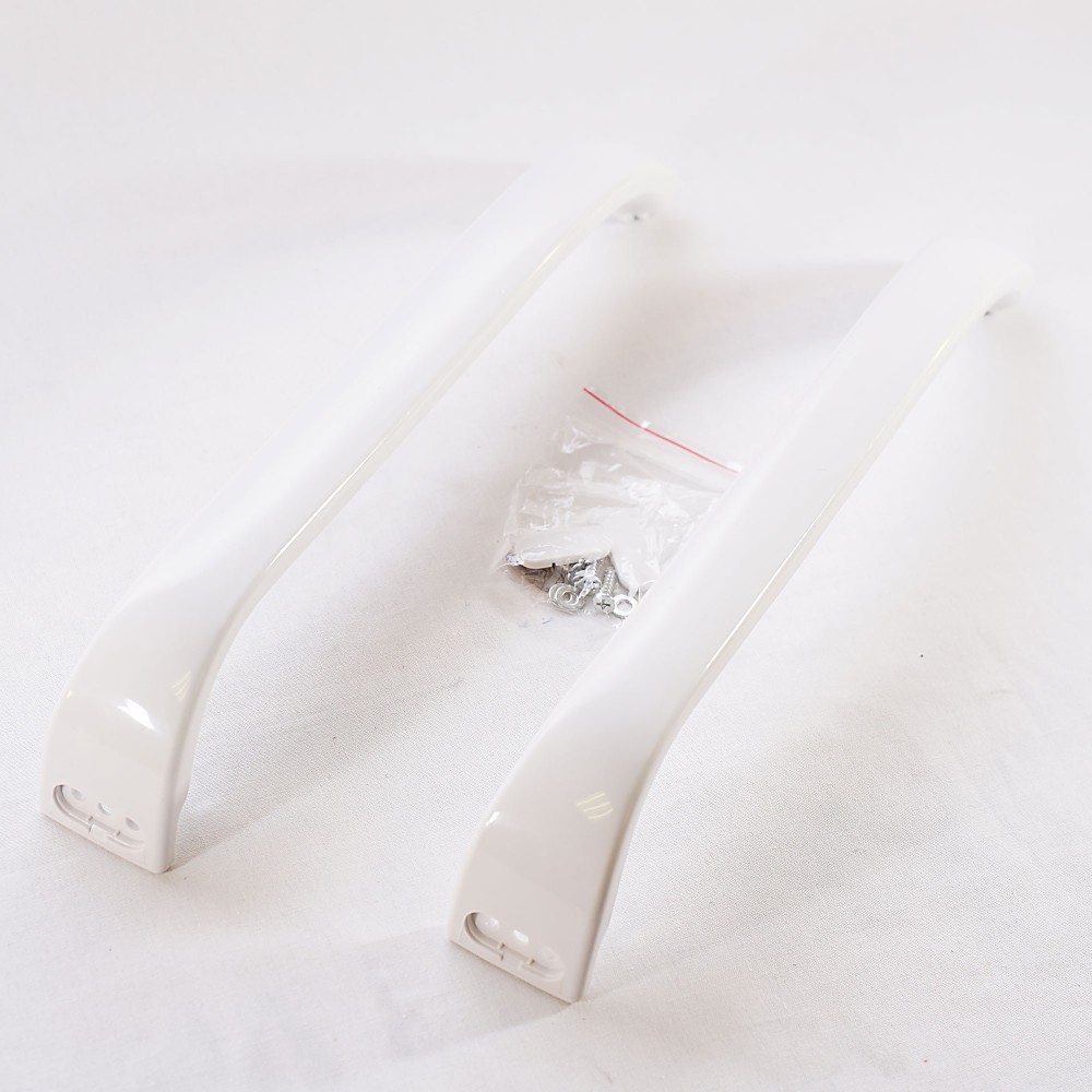 Anakel Home Pack de 2 Tiradores para Frigorífico Bosch, Acabado Blanco (31,5 cm), Incluye Tornillos y Embellecedores, 369542
