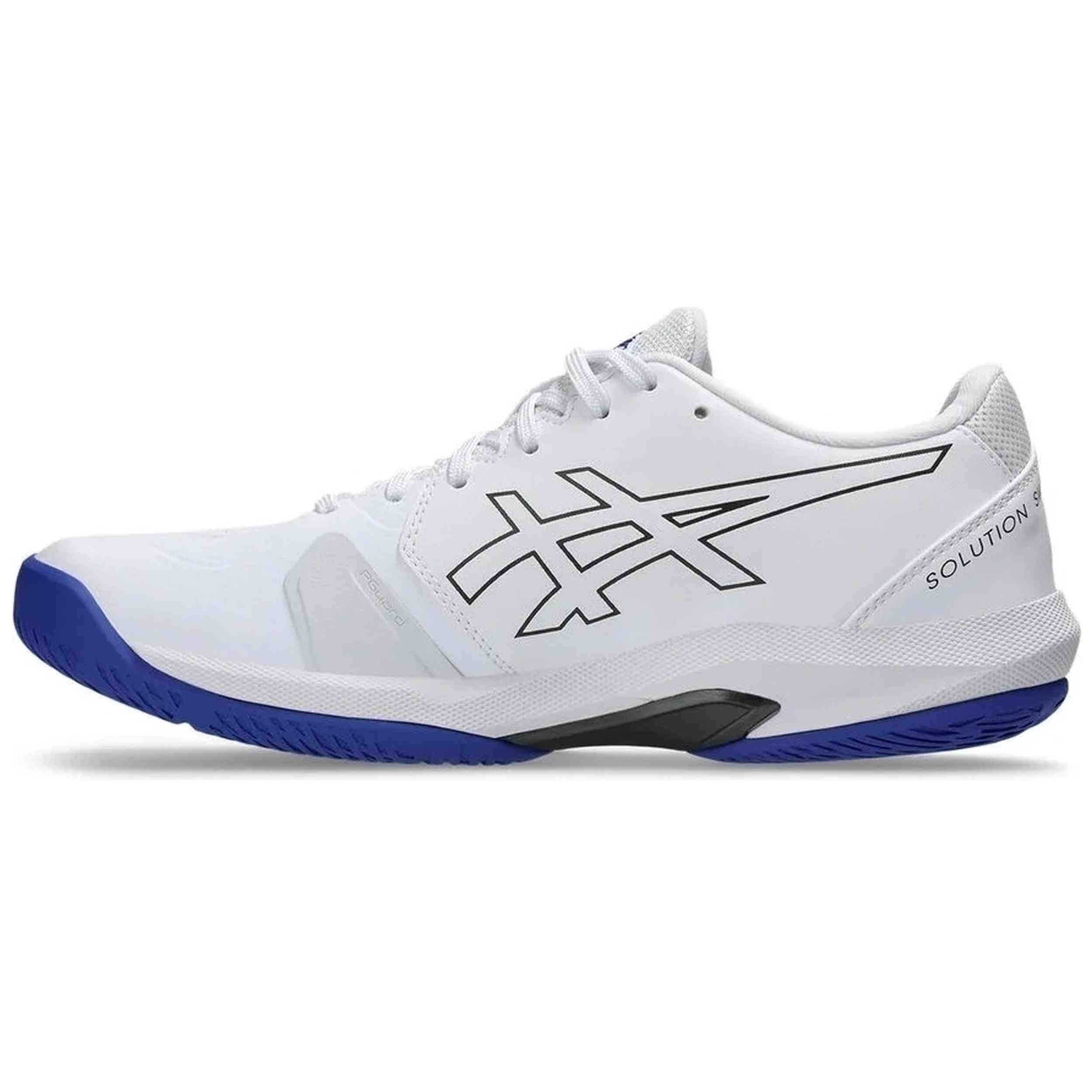 Zapatillas De Padel Asics modelo Solution Swift FF 2 Clay "WHITE/DARK COBALT" para hombre y mujer en color Blanco