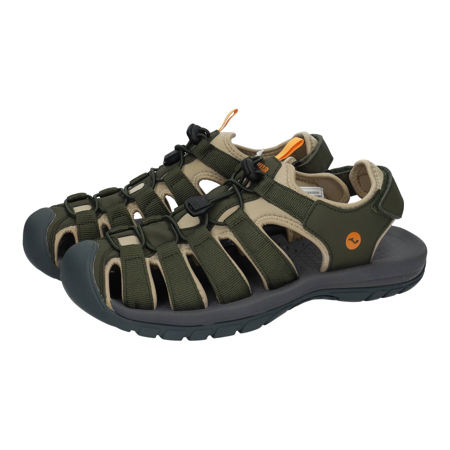 Sandalias marca JOMA para hombre en color verde. Sandalias deportivas Joma Gea para hombre, estilo cangrejera, color verde, ideales para trekking