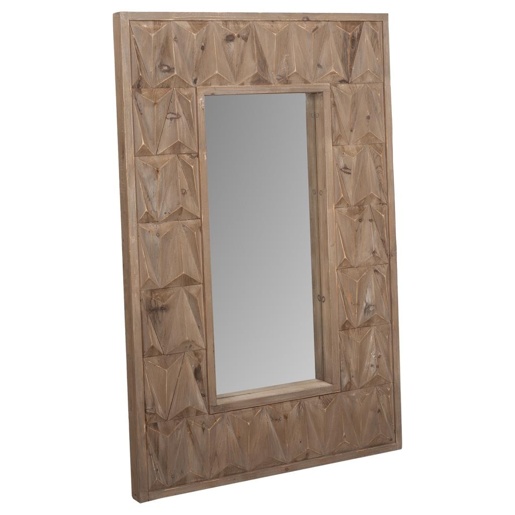 Wonderlust Deco - Espejo de madera marrón 68,5x6x108,5 Marrón 68,5x6x108,5h cm