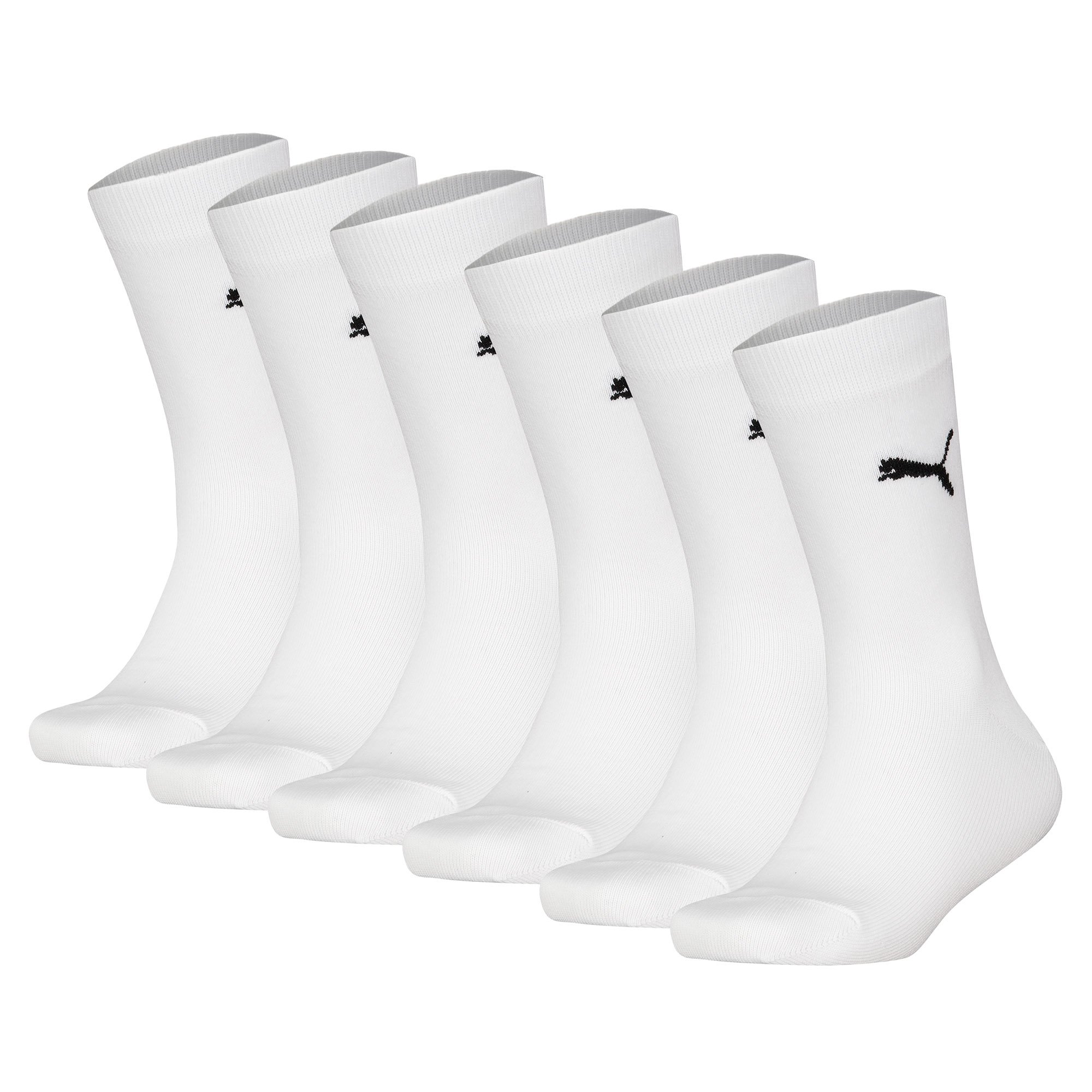 PUMA Lote de 6 calcetines para niños - Easy Rider, ECOM, color liso, logo Easy Rider 6P