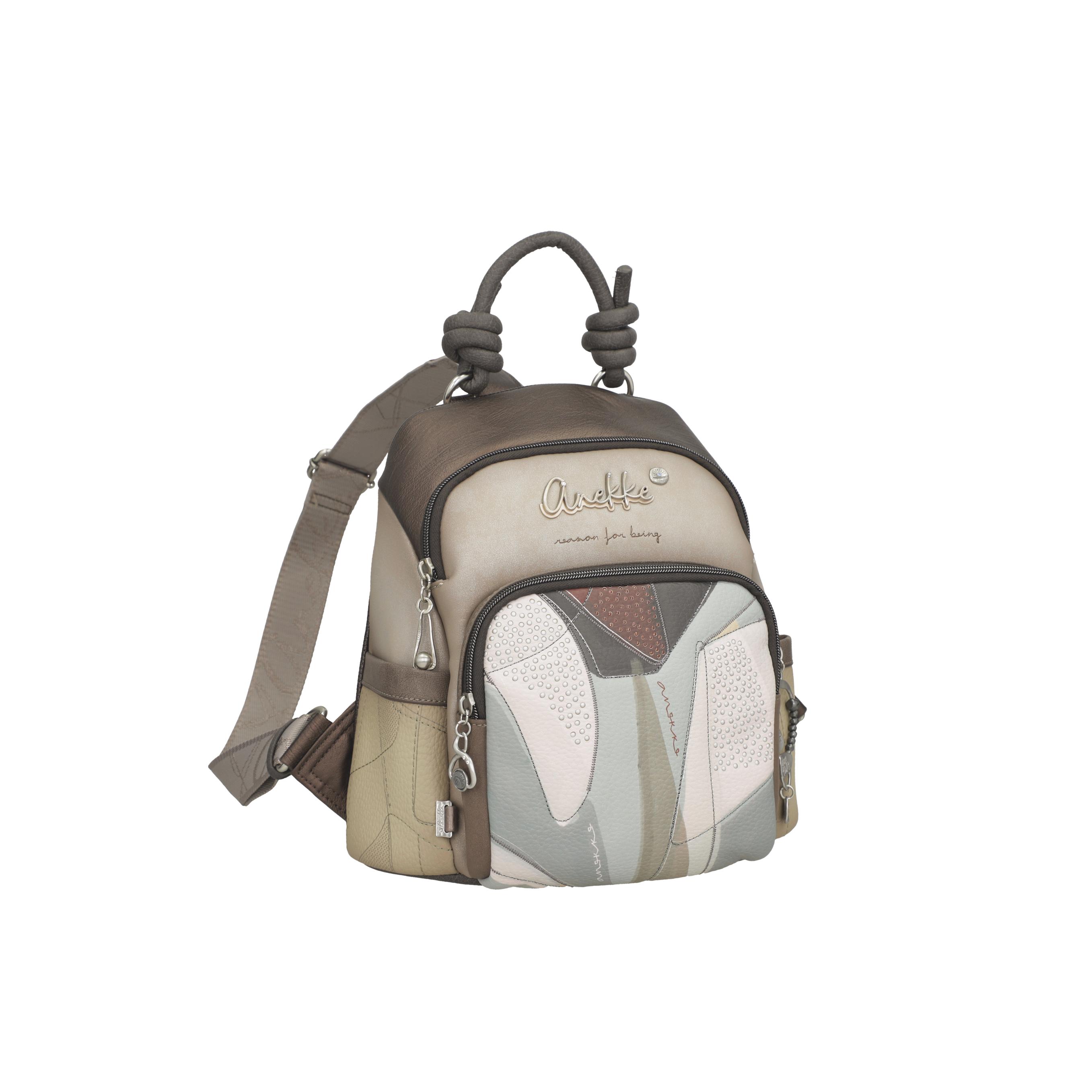 Mochila antirrobo Auralis - Anekke Sophia - Dos compartimentos con cierre de cremallera - Bolsillo frontal - Ref. 42815-213 - Mide 28 x 29 x 16 cm