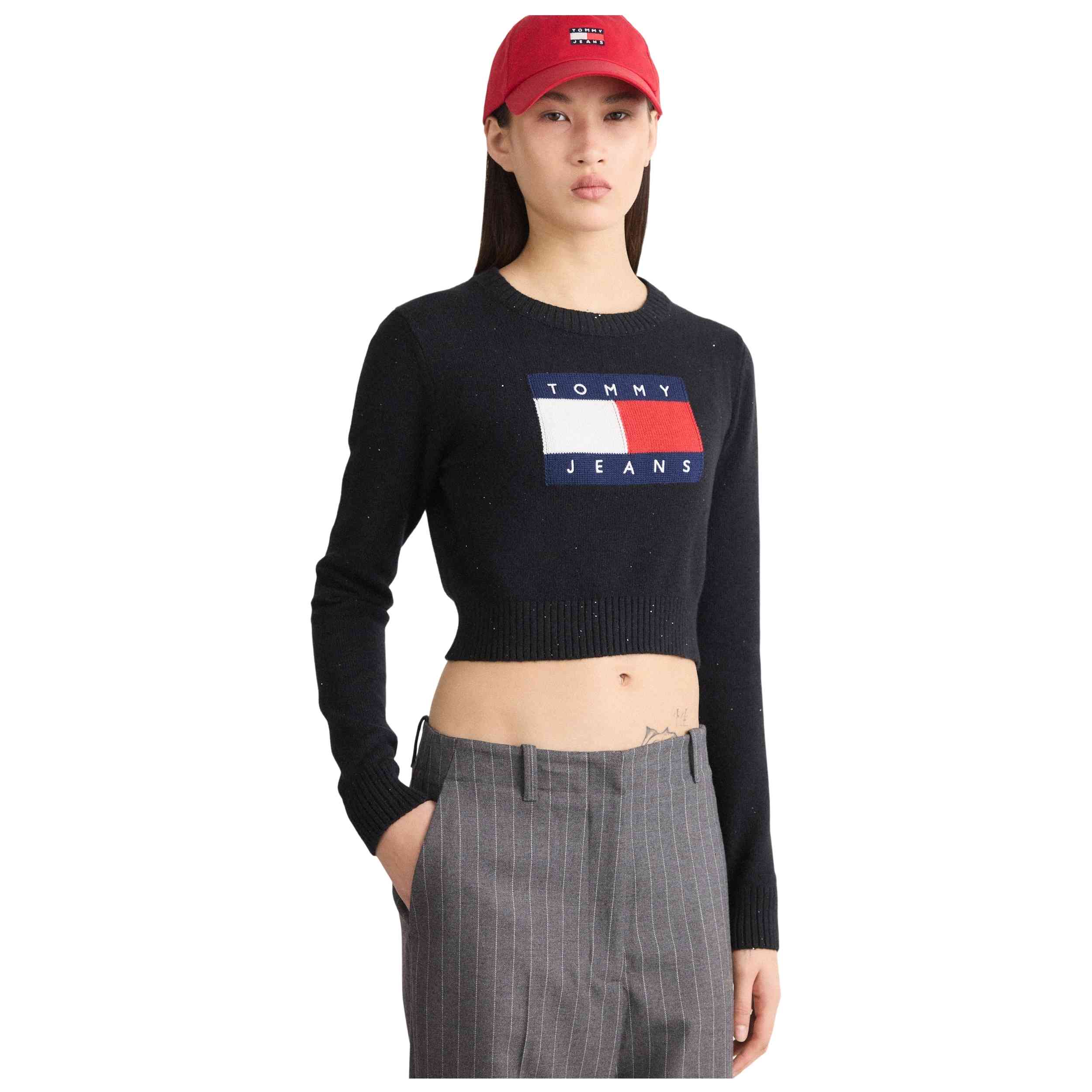 Jersey Tommy Hilfiger modelo DW0DW21690-BDS para Mujer en color Negro