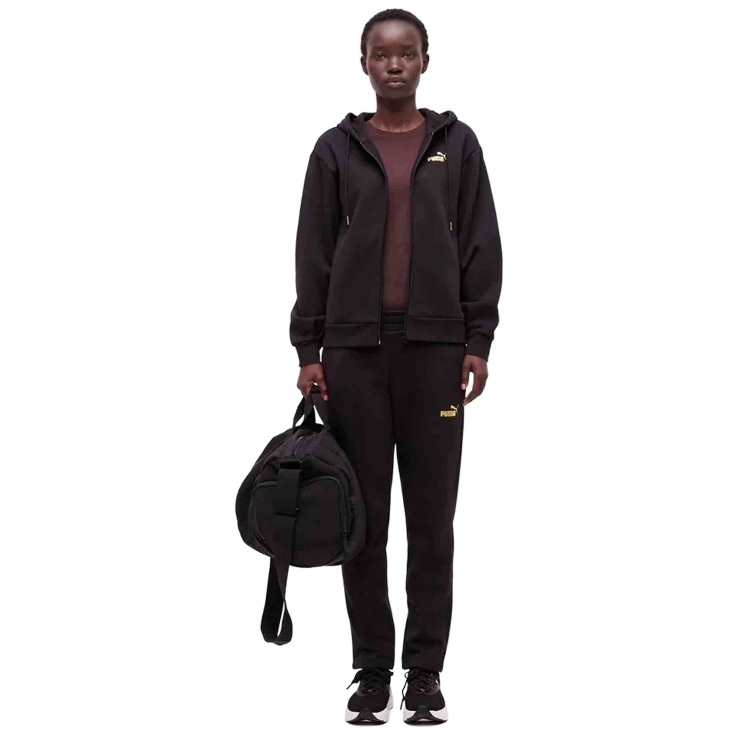 Textil Puma modelo Metallic Hooded Stan en color Negro