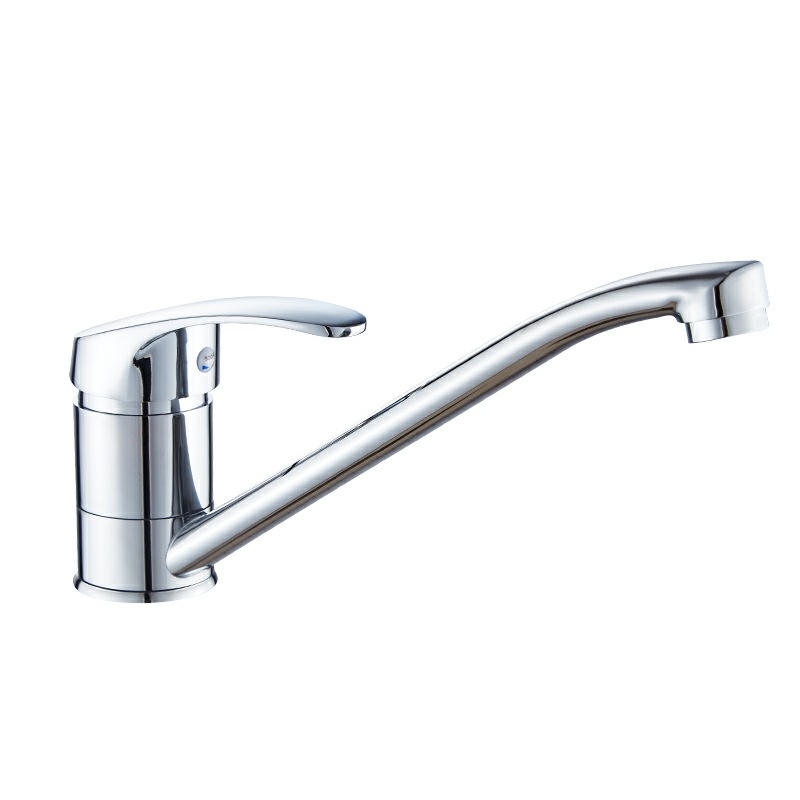 CA Grifo para fregadero, Grifo de Cocina monomando, Grifo de Cocina giratorio de 360 °, tuberías y accesorios completos de Agua fría y Caliente, 20 cm, Pletado