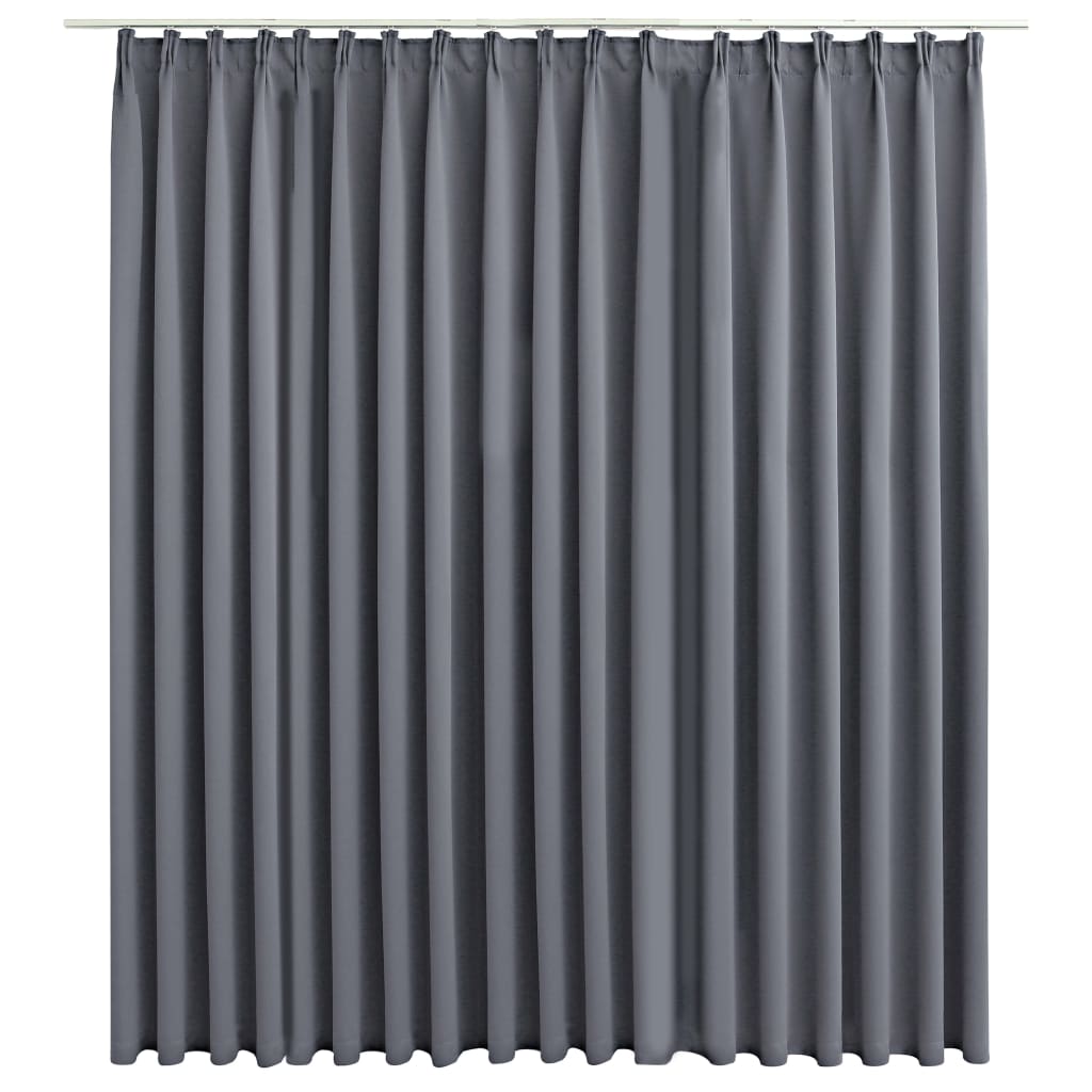 vidaXL Cortina Opaca con Ganchos 290x245 cm Casa Hogar Decoración Visillo Color Azul,  Beige,  Gris y mas