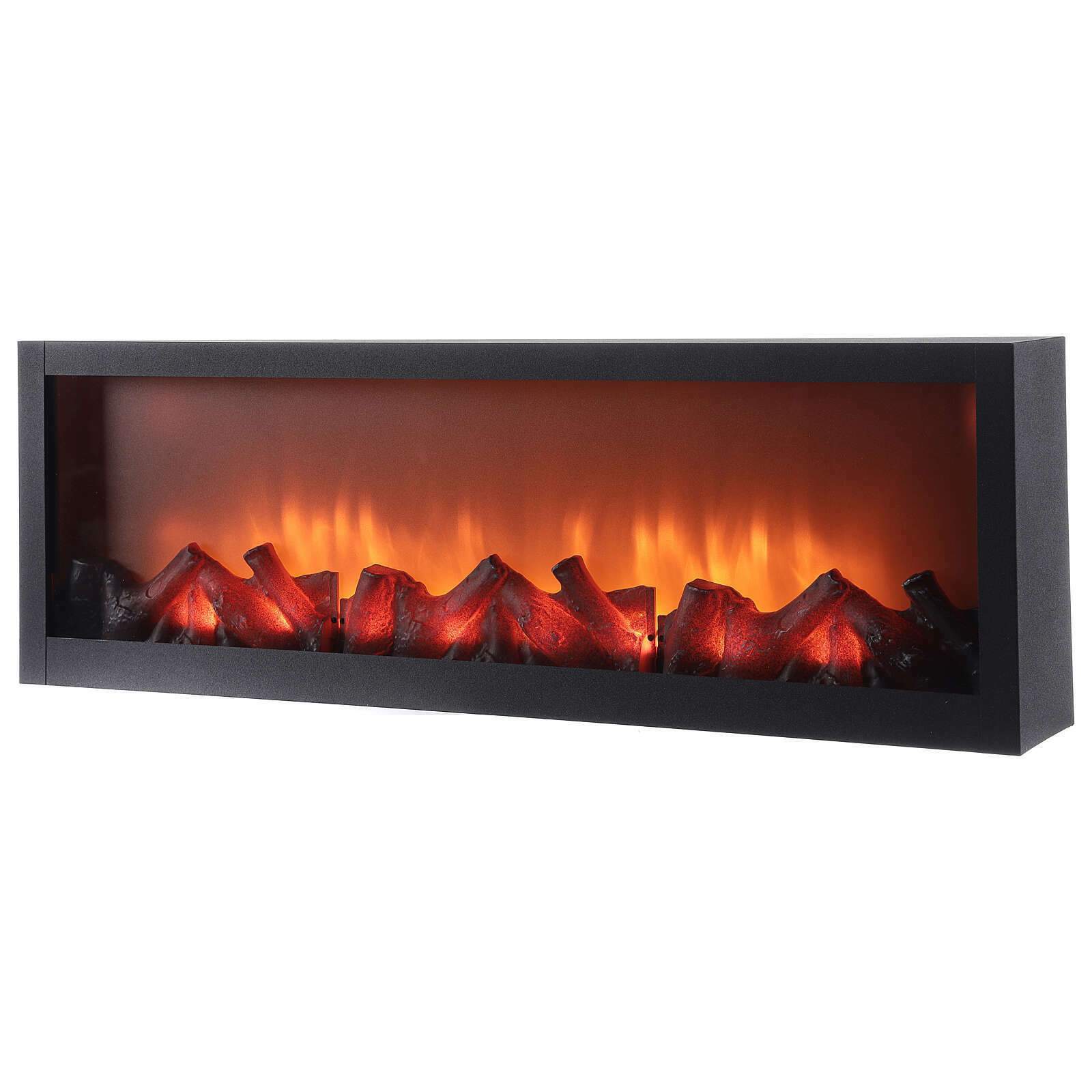 Chimenea artificial con luz led para decoración hogar casa interior navidad