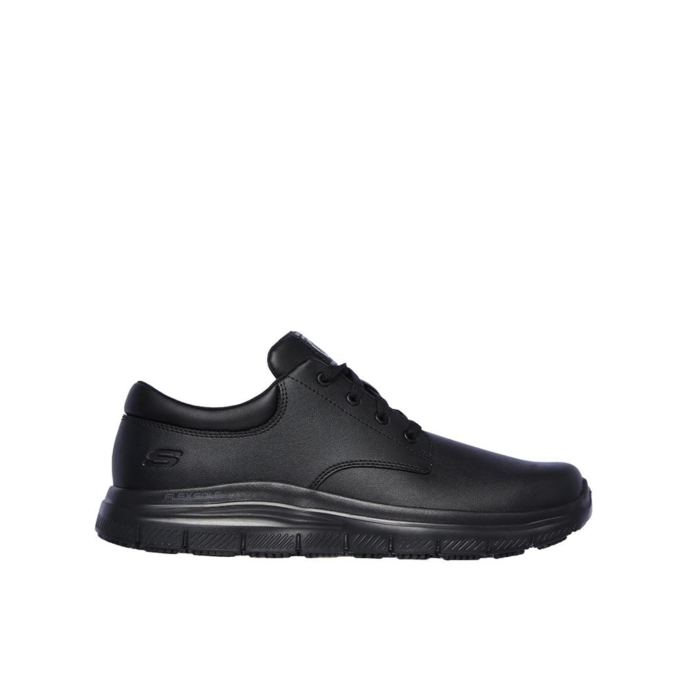 Skechers Flex Advantage Sr. Zapatos casual para hombre negros en piel y sintético 86540