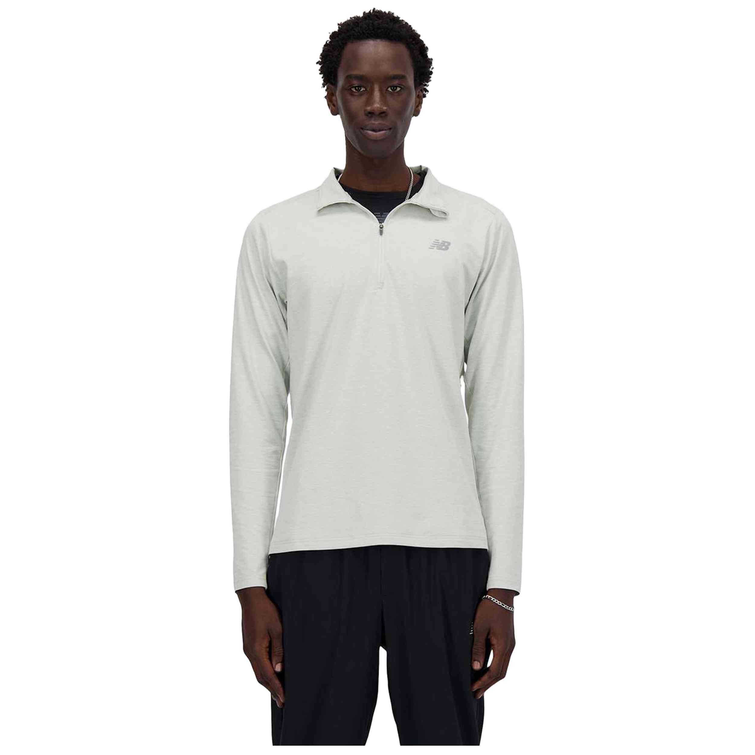 Sudadera New Balance modelo Sudadera New Balance Space Dye Half Zip blanco para hombre y mujer en color Blanco