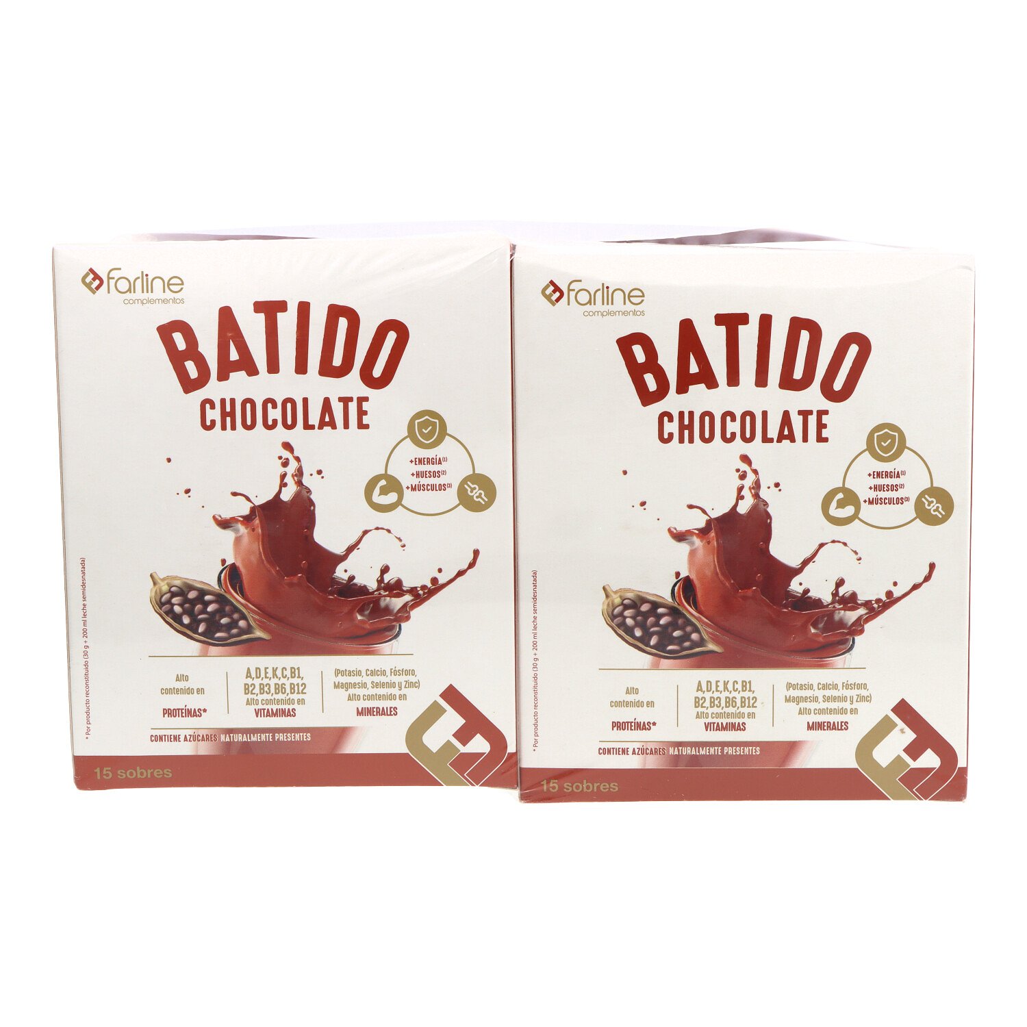 Farline Batido Sustitutivo Chocolate Pack Ahorro 15+15 Sobres Promo