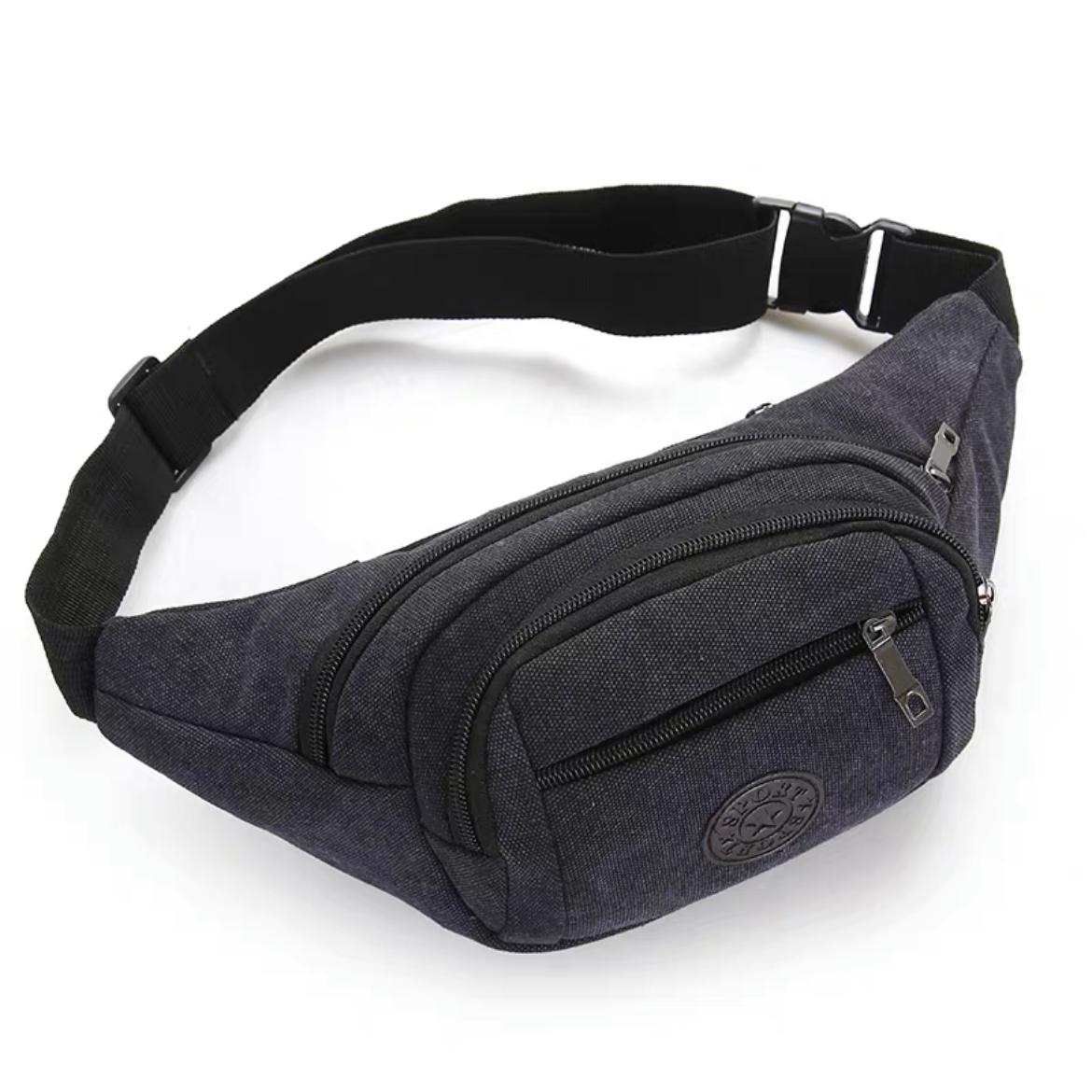 MEJORADA Riñonera táctica de lona para hombre,deportivo,militar,viaje al aire libre.con gran capacidad.