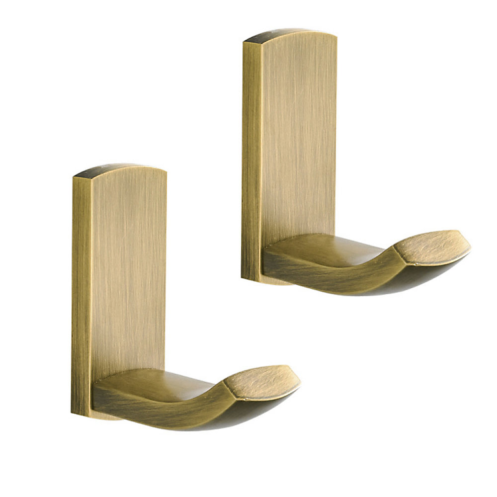 CA Gancho para toallas de latón antiguo Direct Power SARL, gancho para falda de pared, gancho para campana vintage para baño