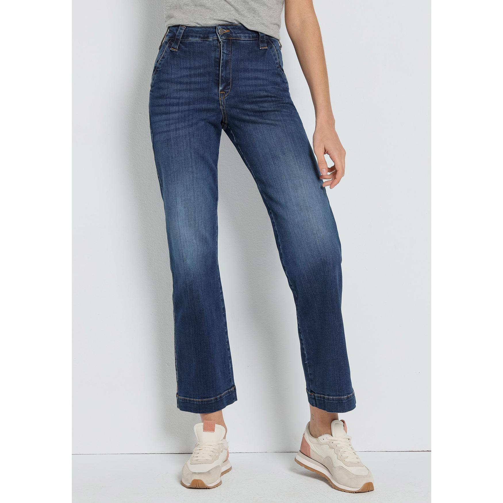 CIMARRON - OLIVIA-VADE PANTALON CHINO Caja Alta Straight Wide leg  - Tallaje en Pulgadas- Tallaje en Pulgadas