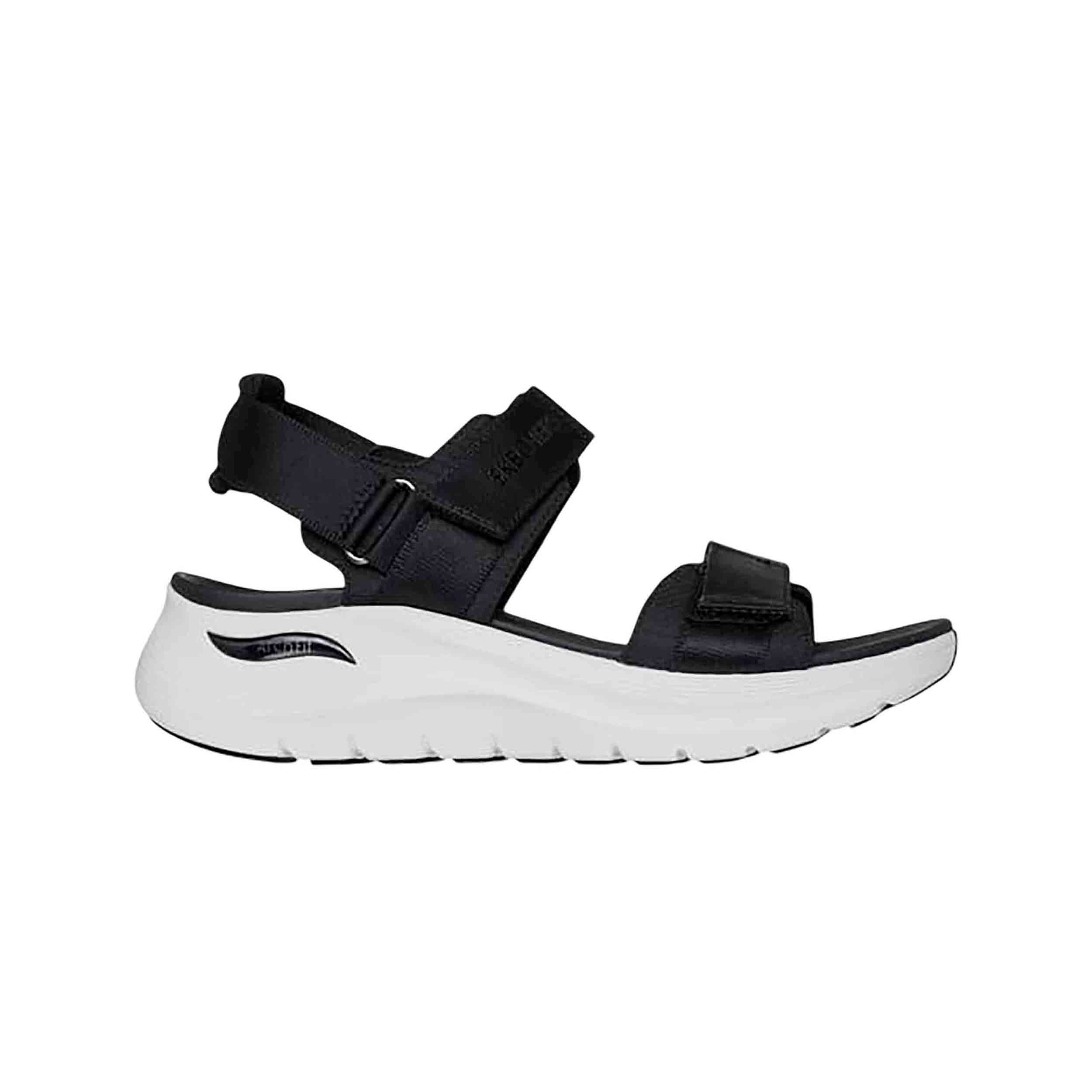 Skechers - Sandalias Arch Fit 2.0 Go-Getter para mujer con soporte de arco certificado y diseño elástico Stretch Fit negras