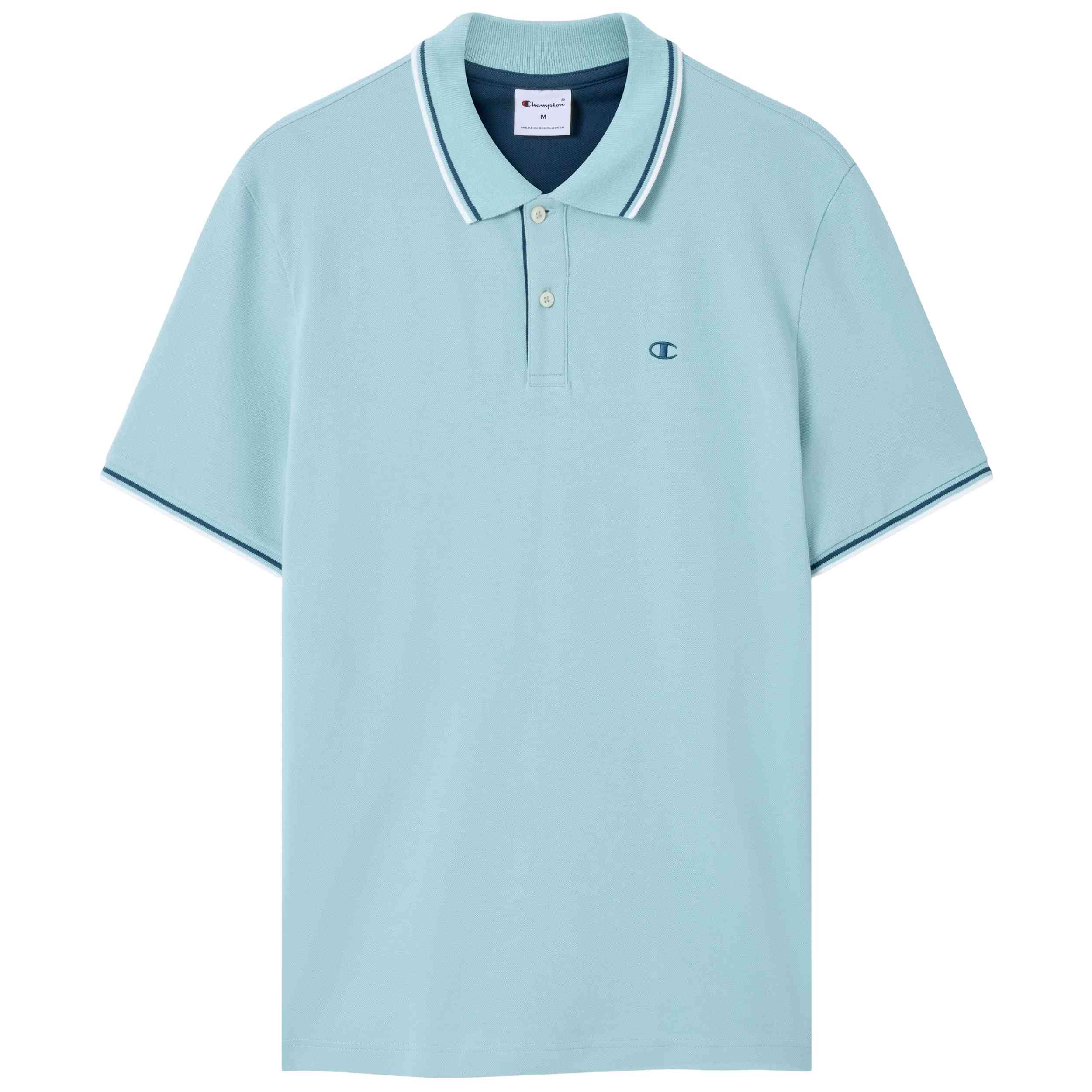 Camiseta De Manga Corta Champion modelo Polo para Hombre en color Azul