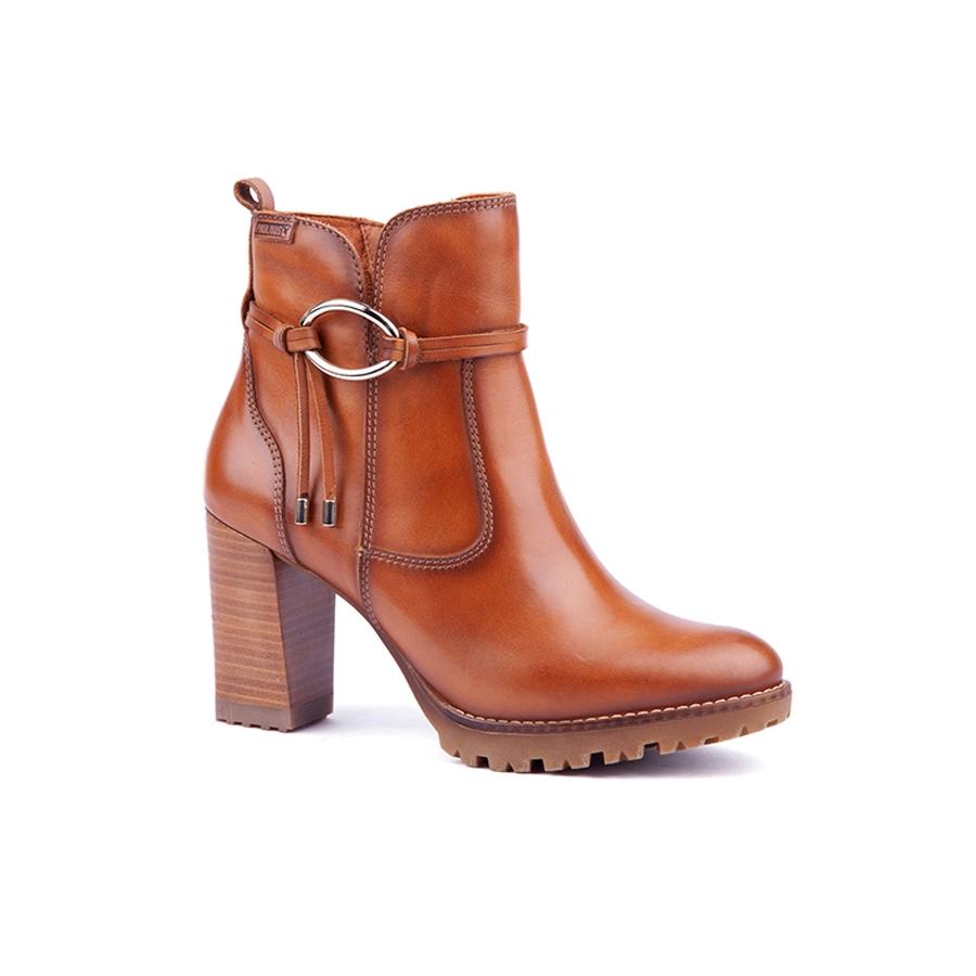 Pikolinos Connelly W7M-8542 Brandy botin de piel de mujer