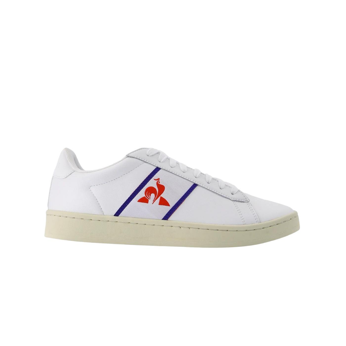 Zapatillas le coq sportif classic soft tricolore blanco.