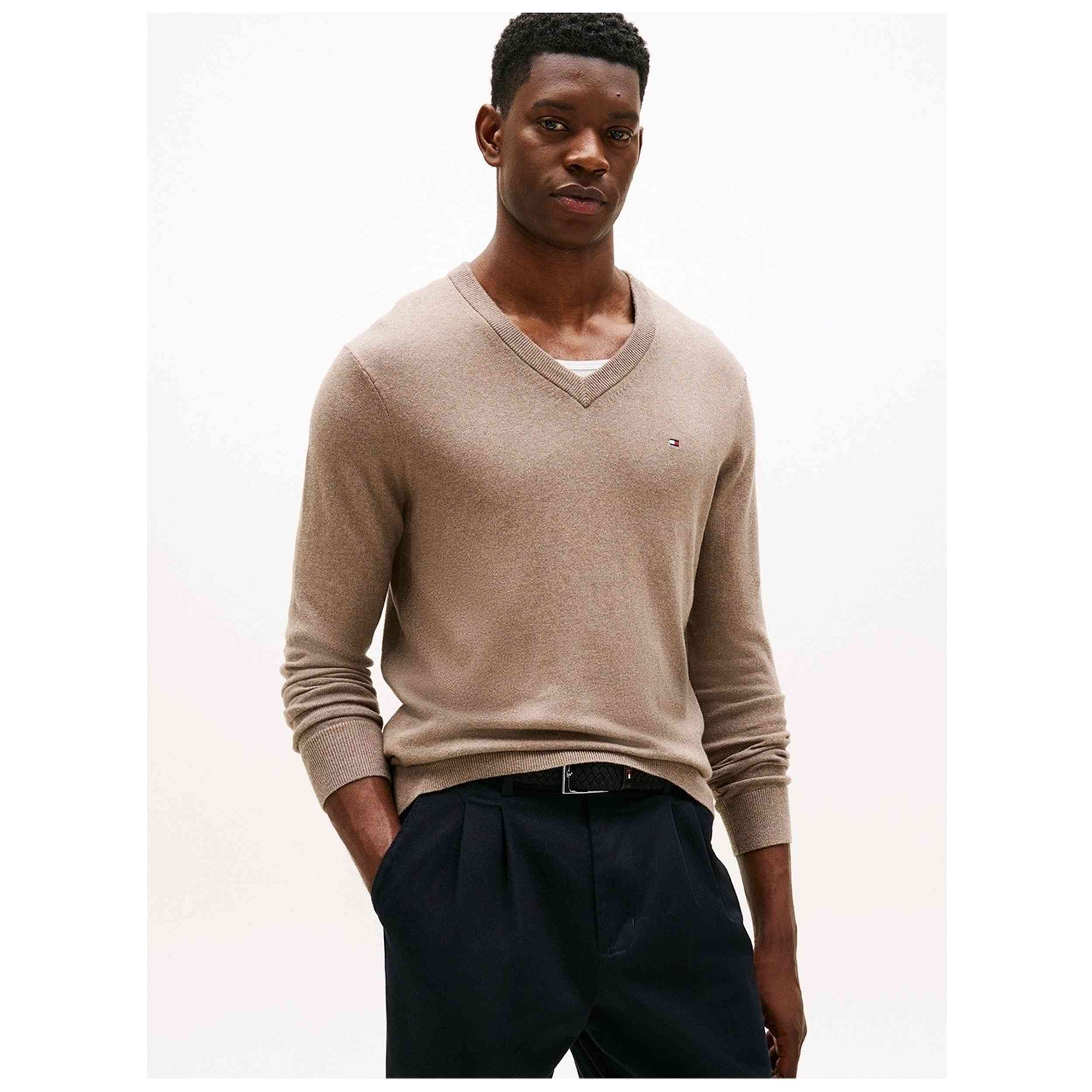 Jersey Tommy Hilfiger modelo MW0MW28047 para Hombre en color Marron