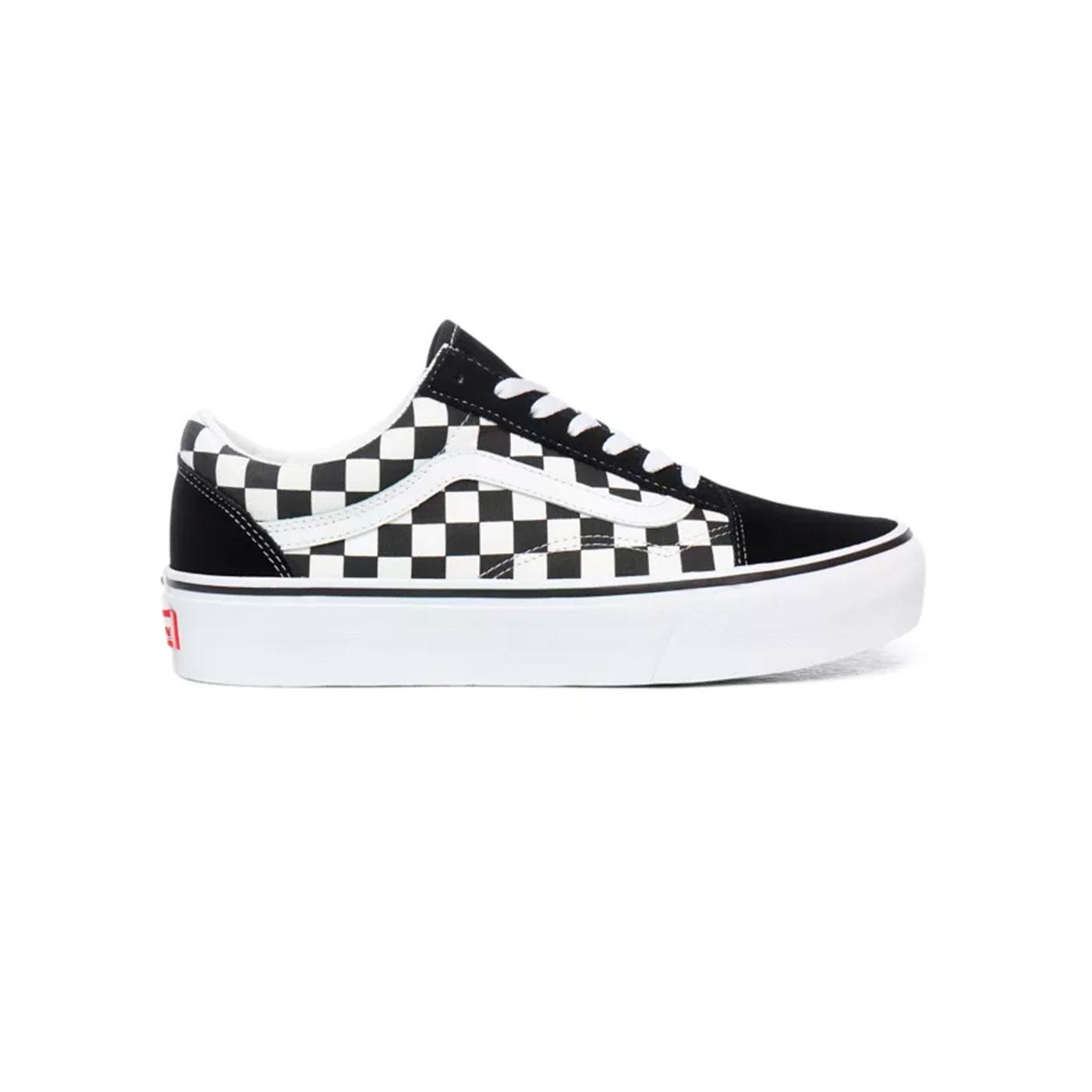 Zapatilla Mujer Vans Old Skool Platfor Cuadros