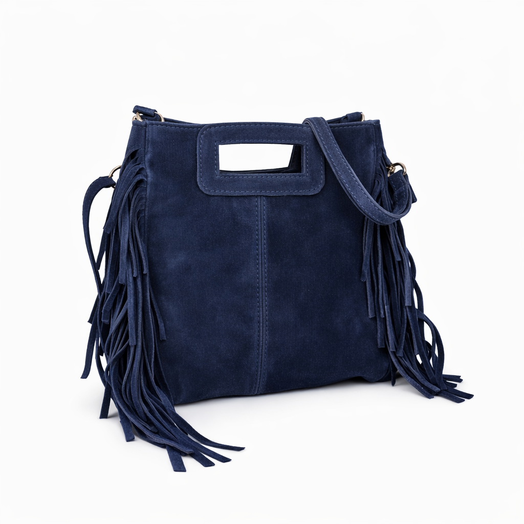 Bolso de Ante con Flecos para Mujer – Alexander Milano | Elegante y Versátil
