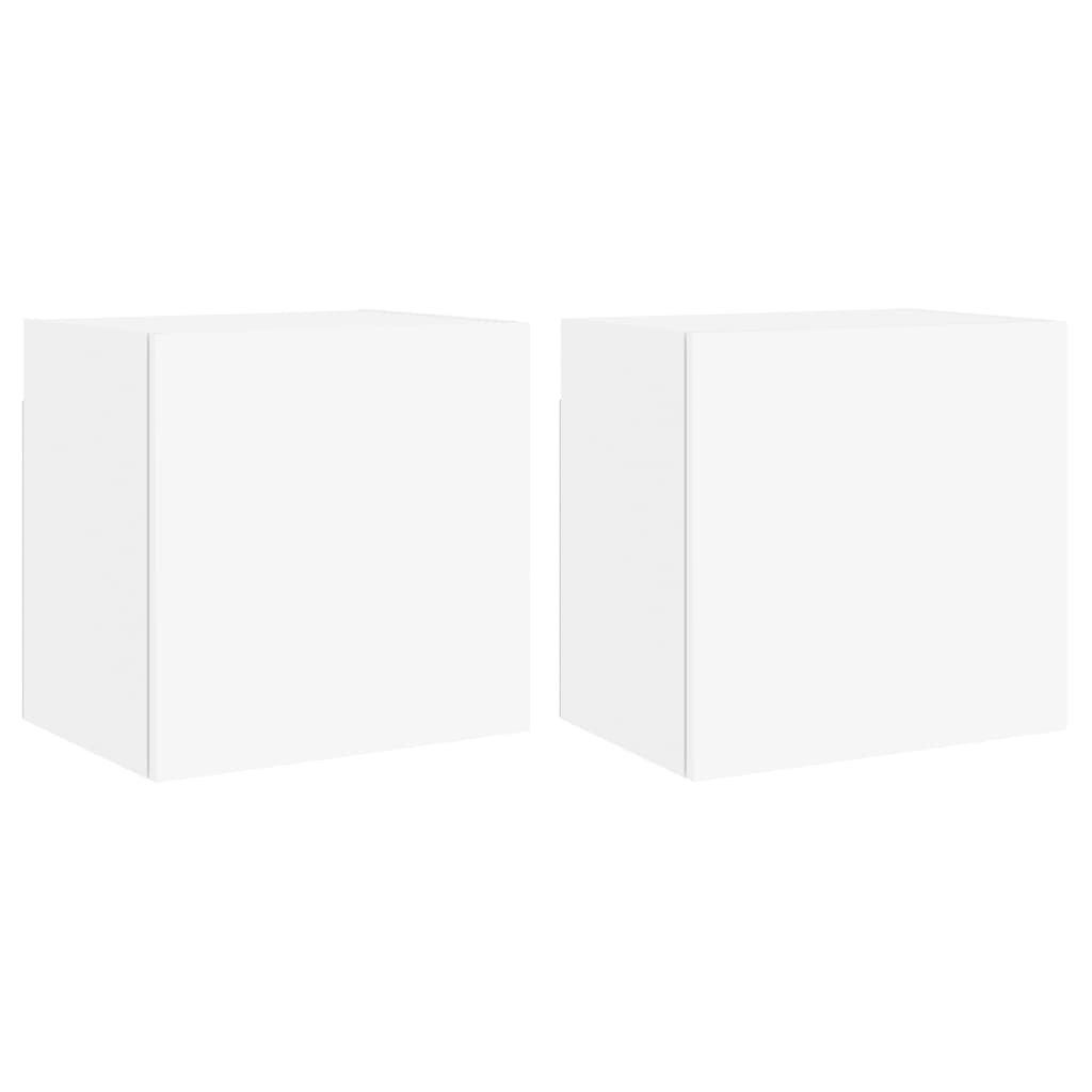 Vidaxl Mueble TV de Pared 2 Uds Madera Ingeniería 40,5x30x40cm