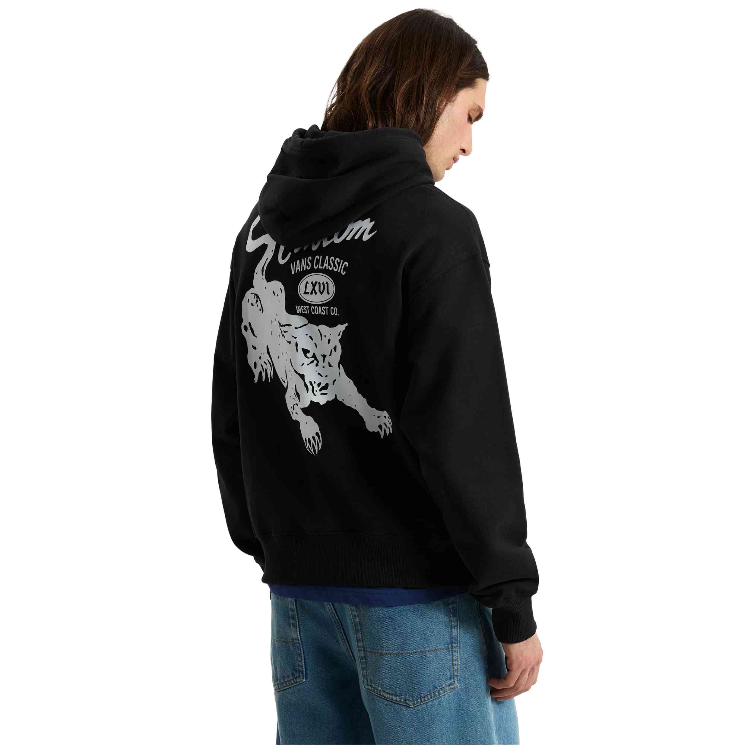 Jersey Vans modelo Custom Cat Pullover en color Negro