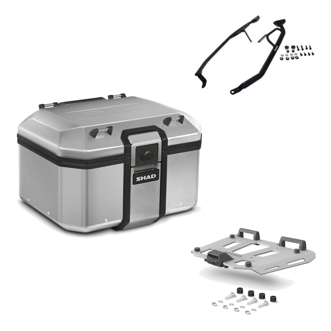 Baul Trasero + Herraje Montaje + Parrilla Tr48 Terra KIT-188399