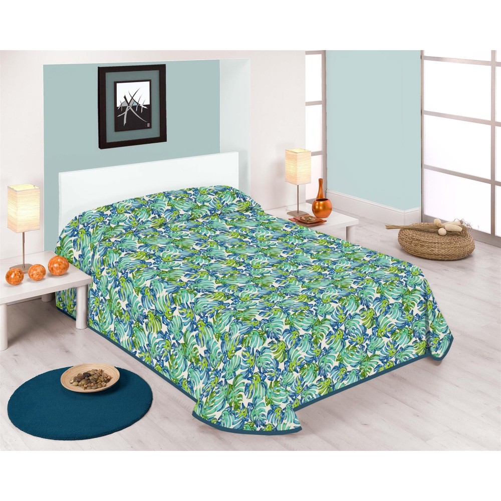 SABANALIA - Colcha estampada Fidji (Disponible en varios colores y tamaños) | Colcha ideal para primavera y verano | Producto ligero y decorativo